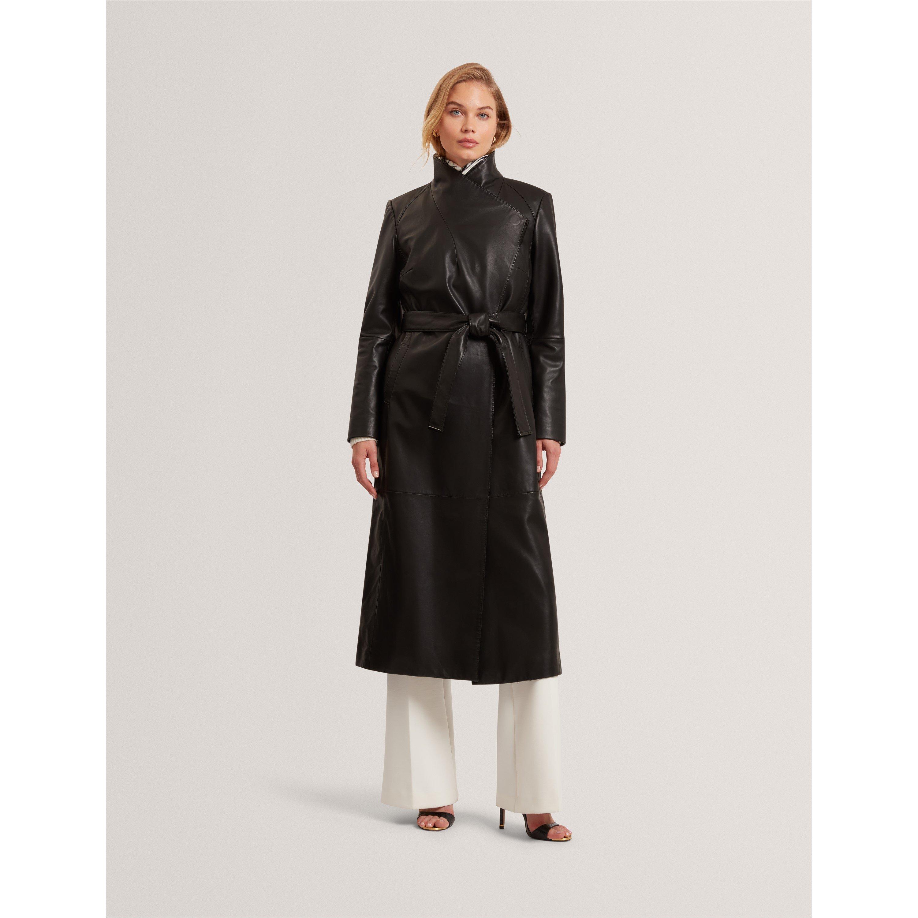 Leather Wrapcoat Overcoat