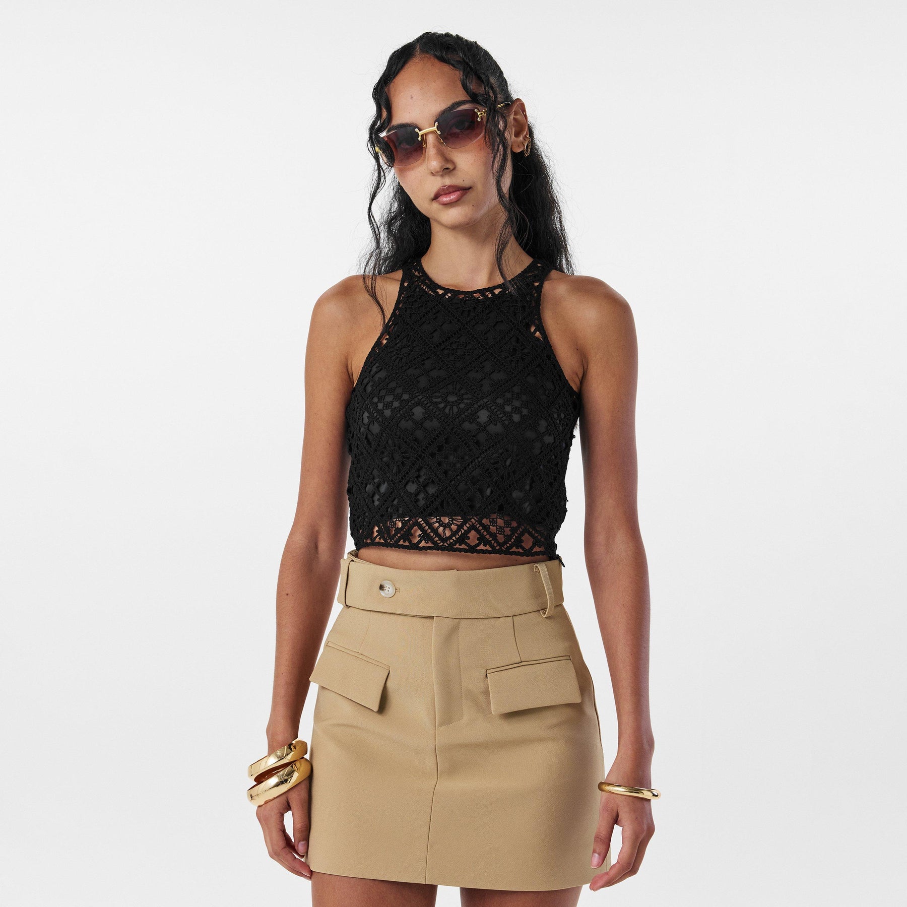 Off Crochet Top Ld99