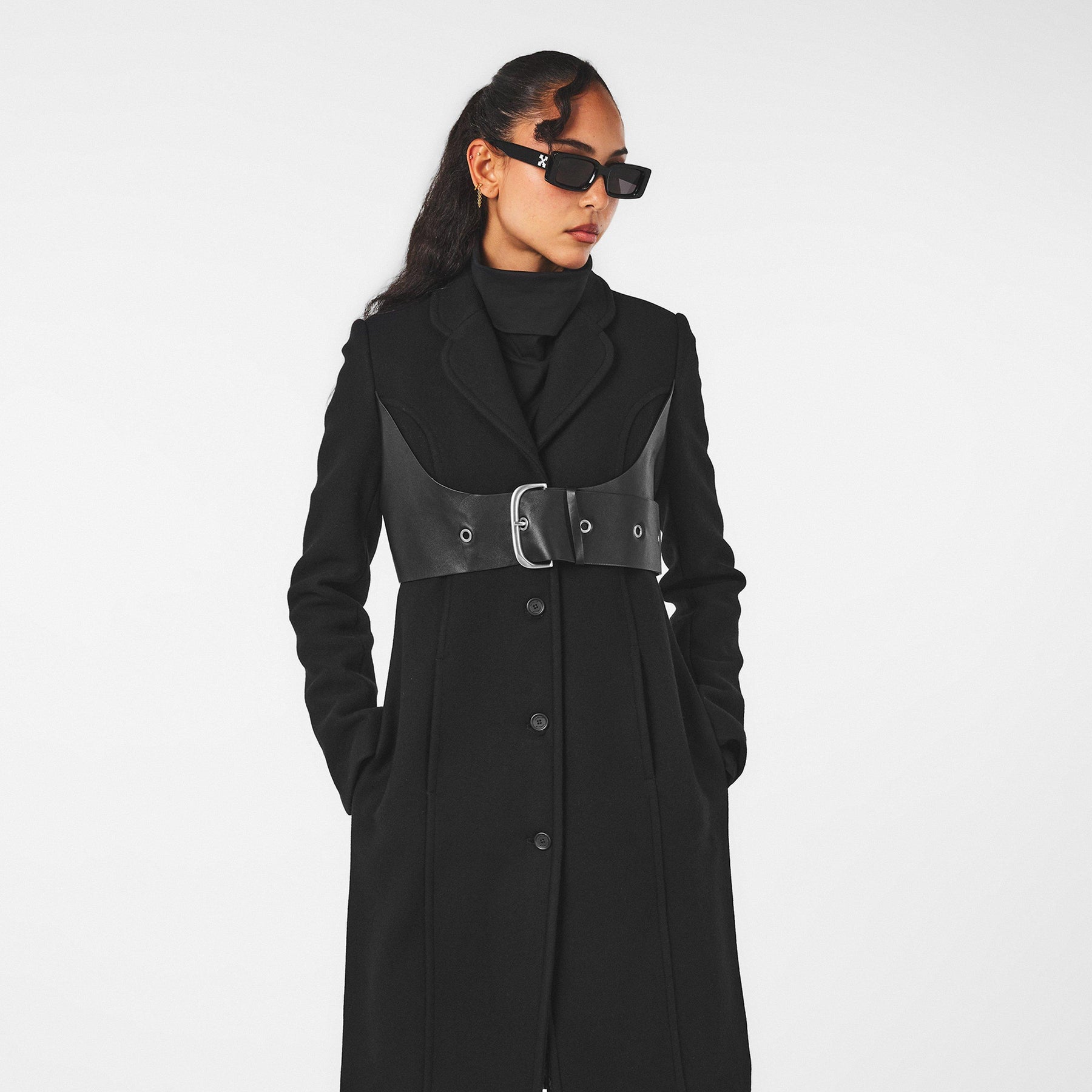 Off Belt Coat Ld99