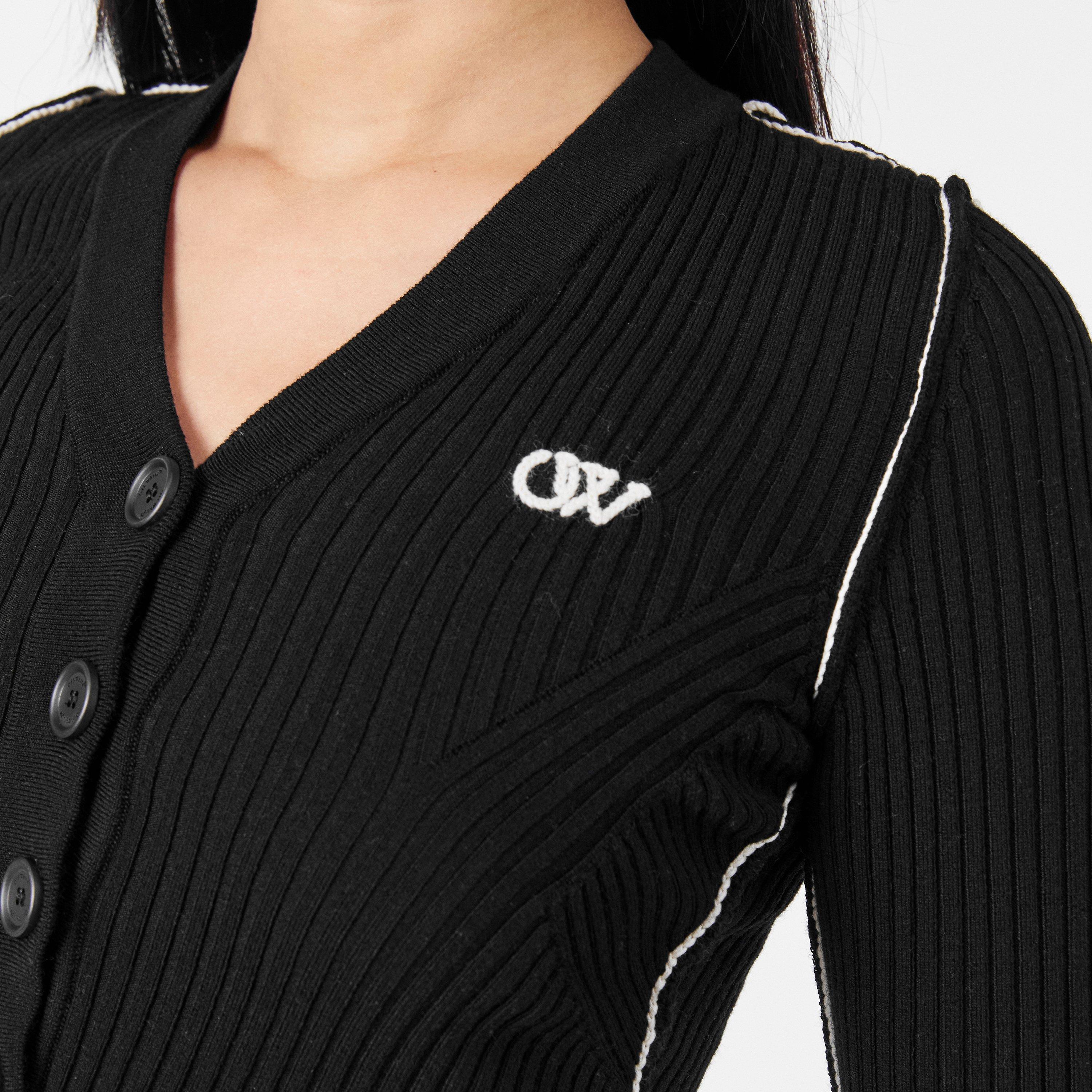 Diagonal Stripe Knitted Top