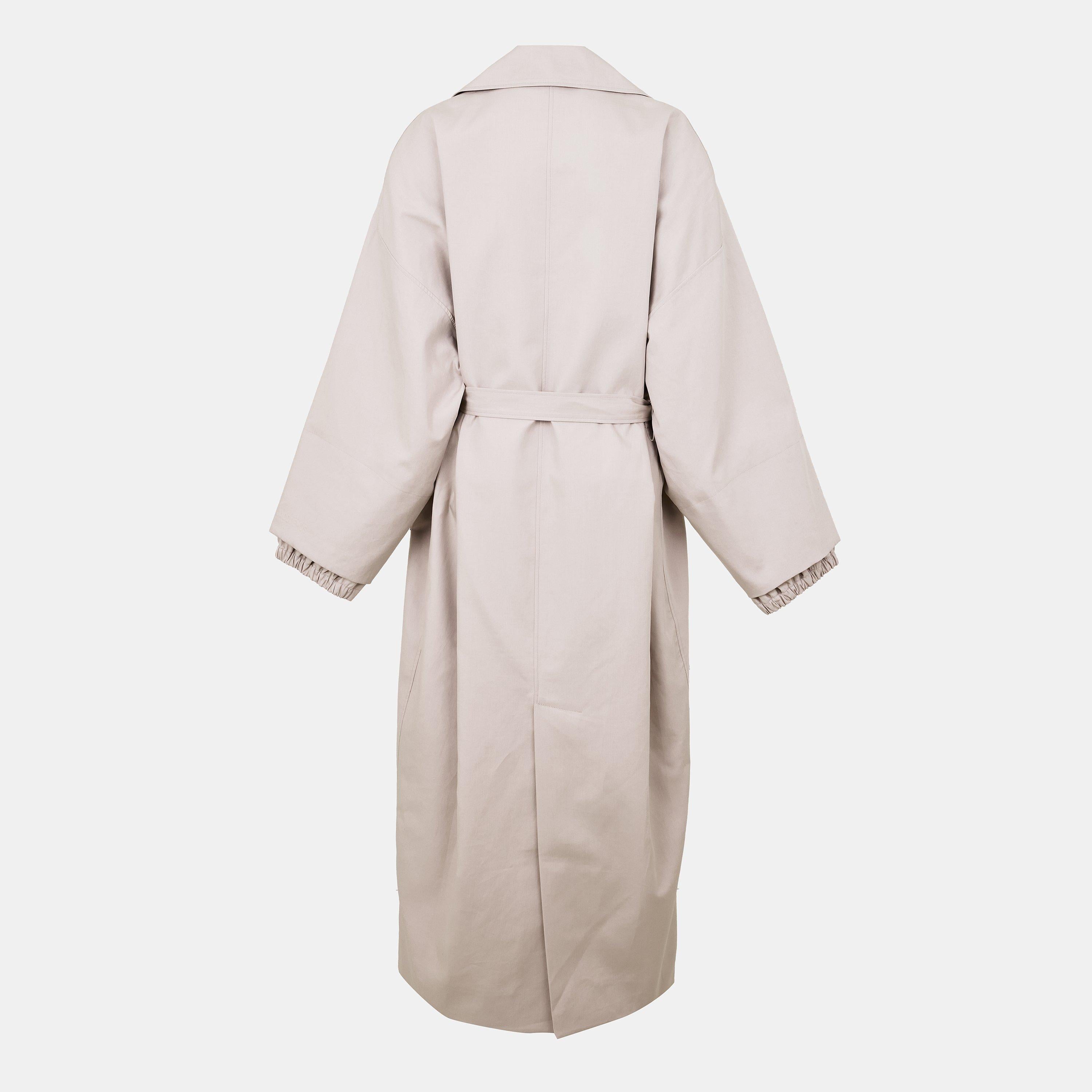 Jacquard Mid-Length Textured Trench Coat