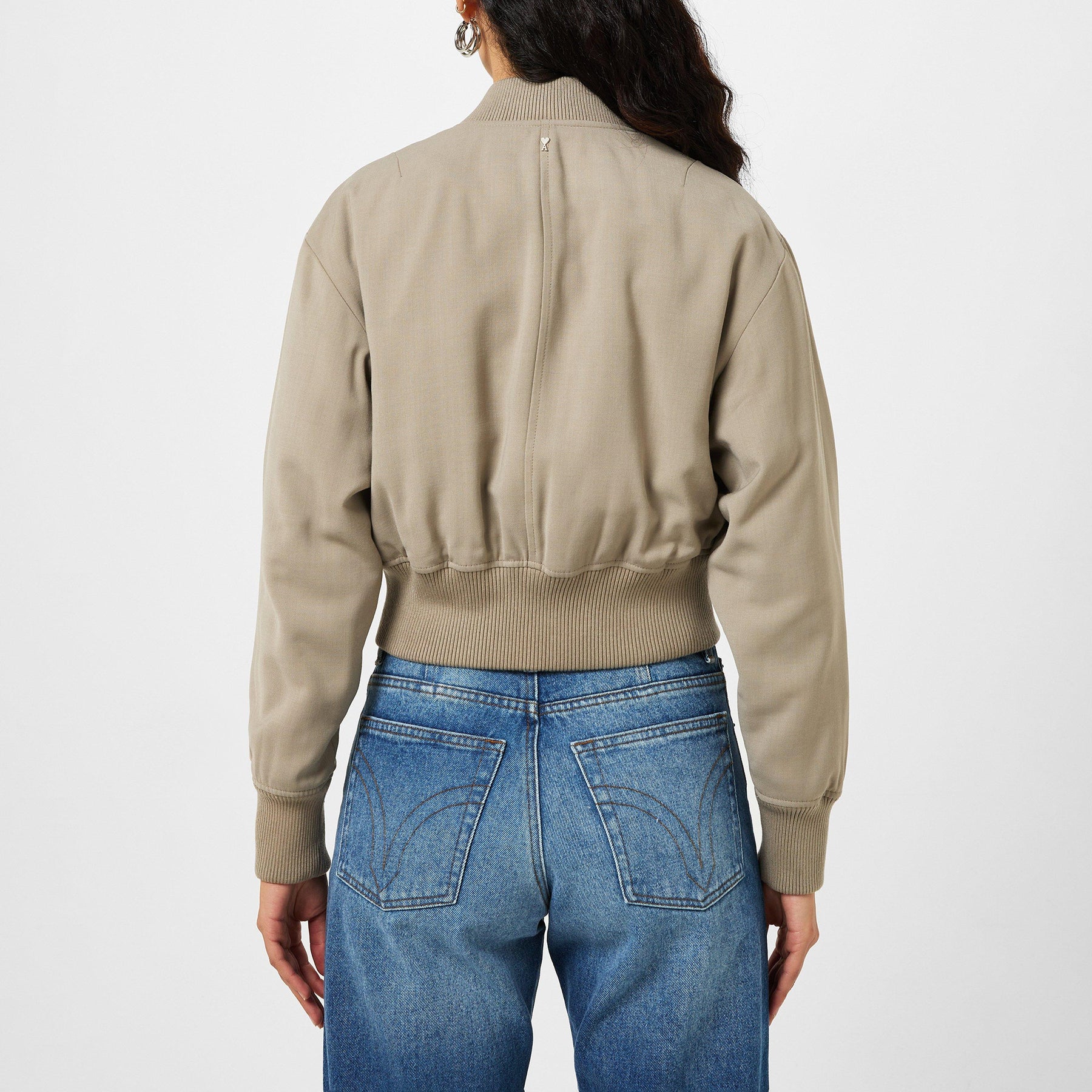 Zipped Bomber Jacket