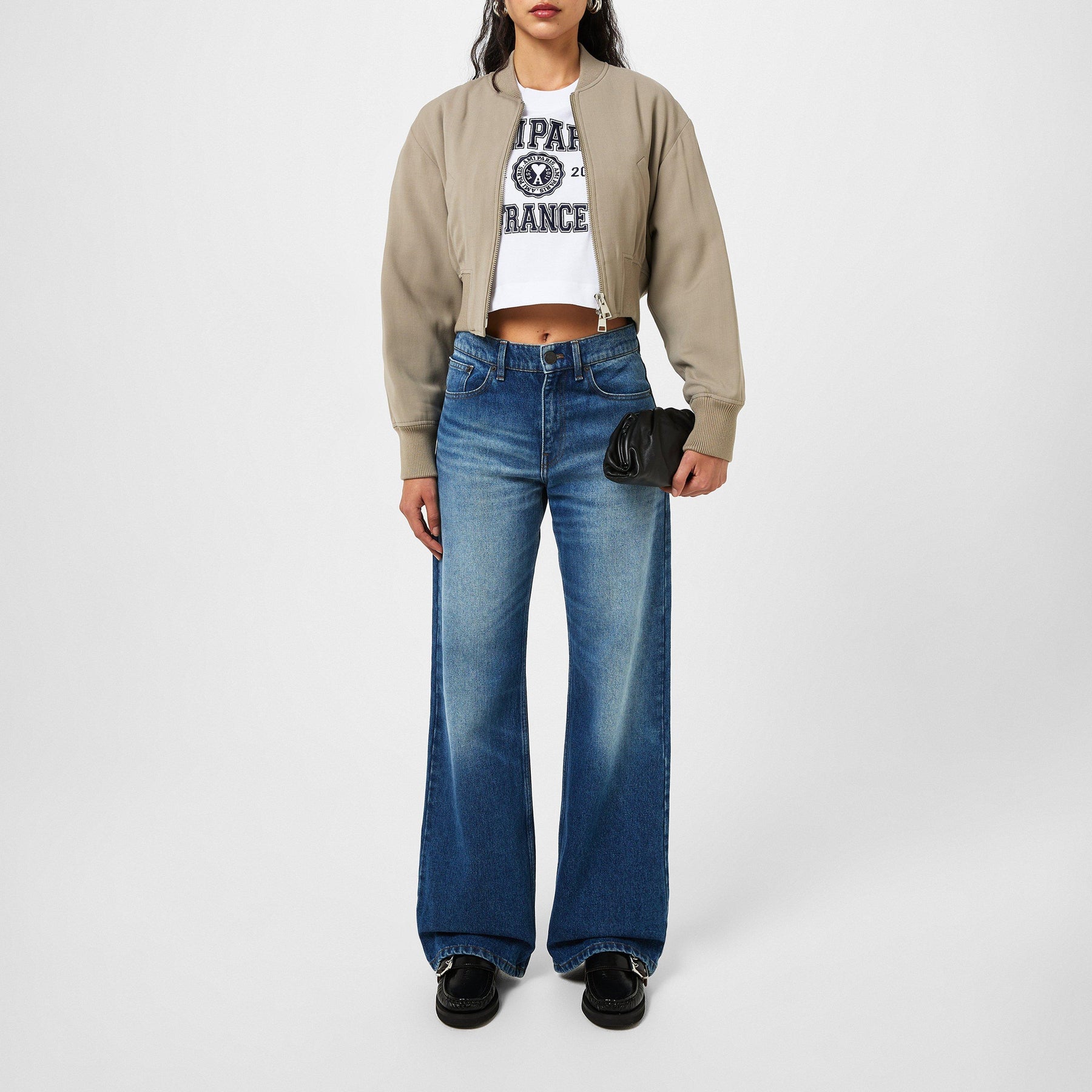 Zipped Bomber Jacket