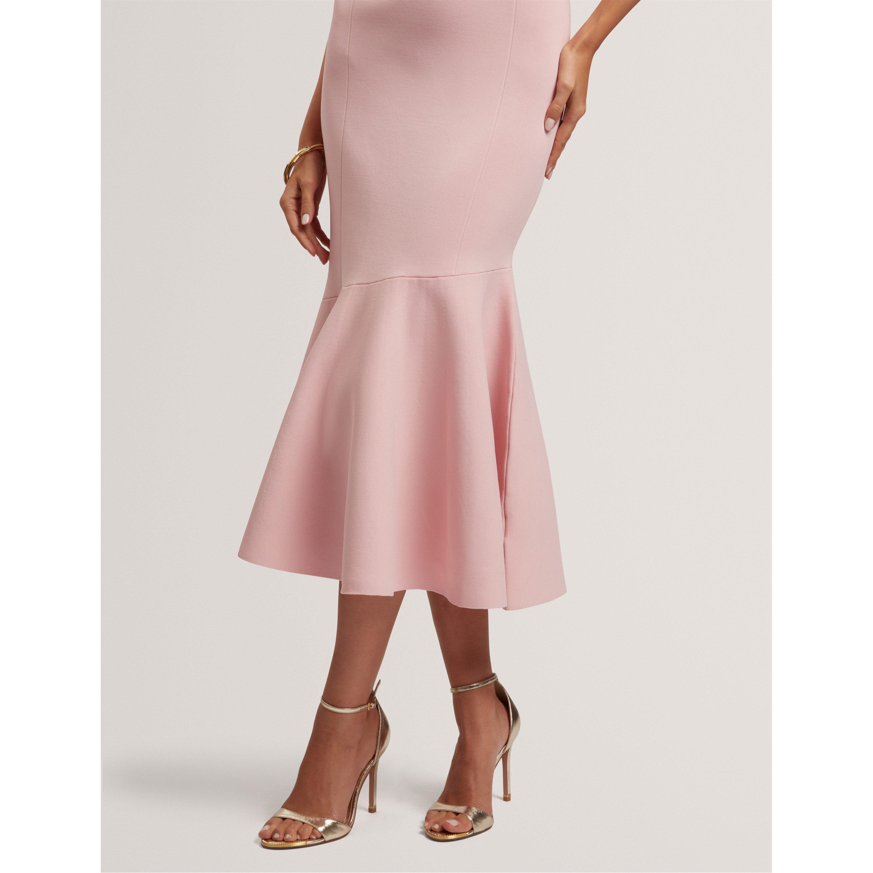 Short Sleeve Midi Knitted Jumper Dress
