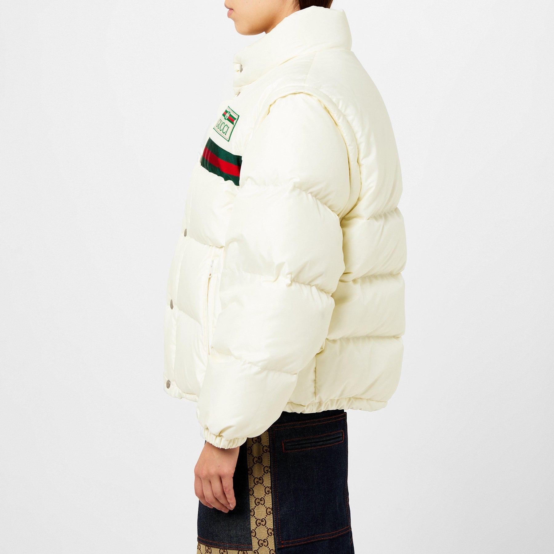 1921 Padded Nylon Web Bomber Jacket