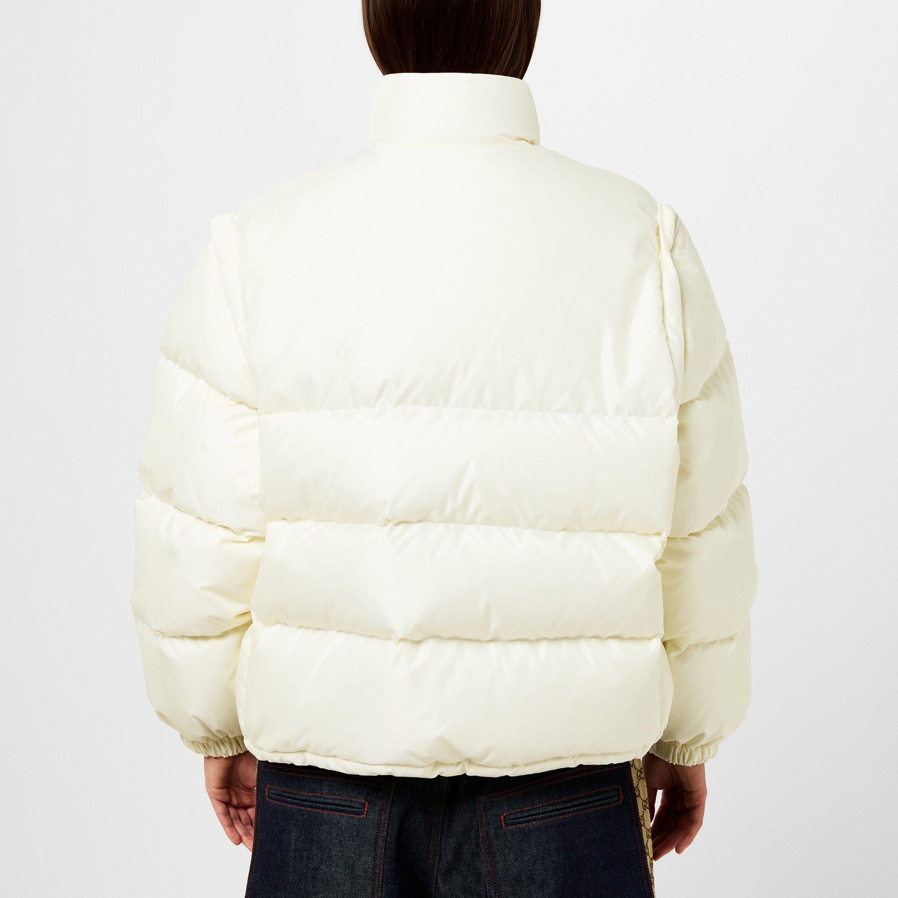 1921 Padded Nylon Web Bomber Jacket