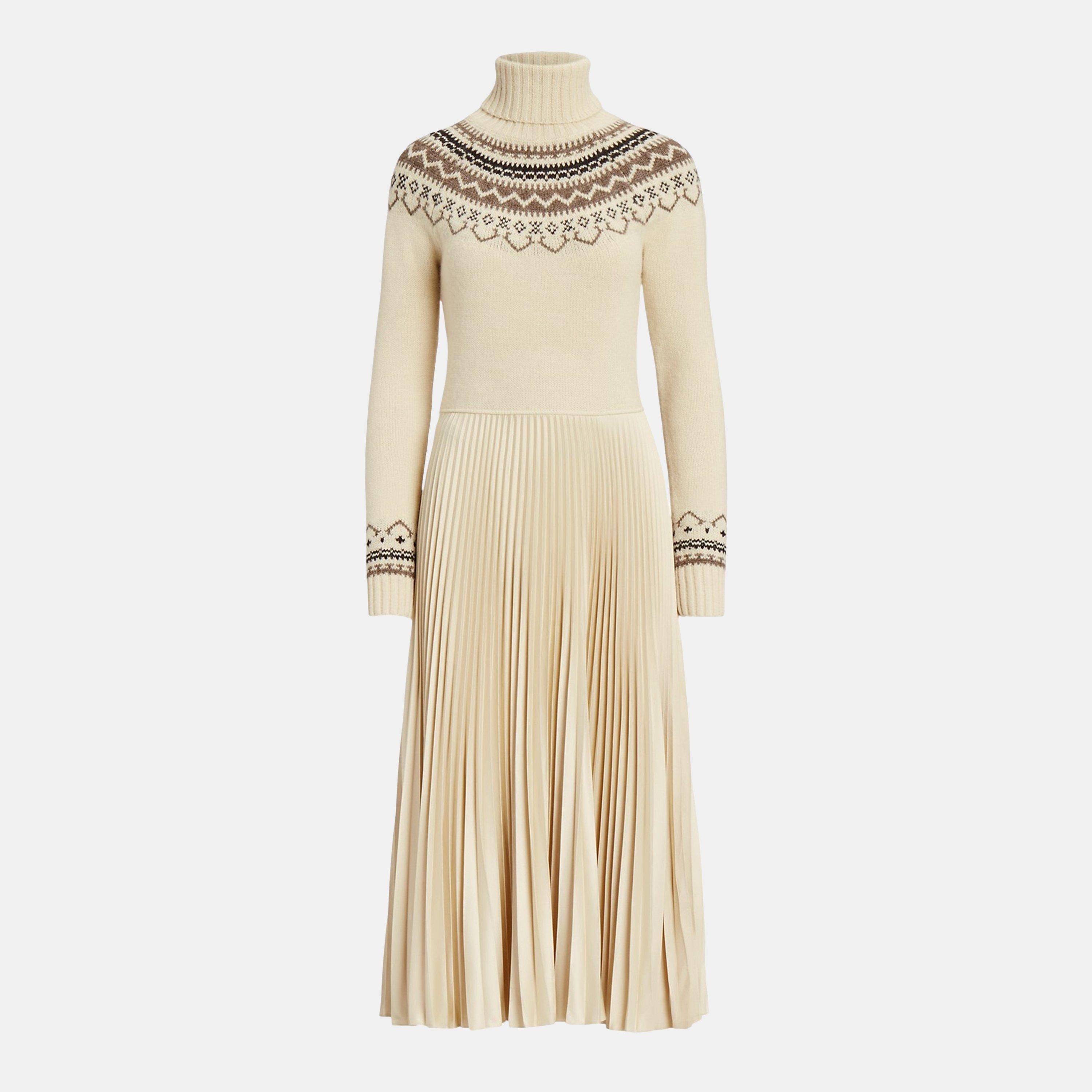 Bluen intarsia-knitted