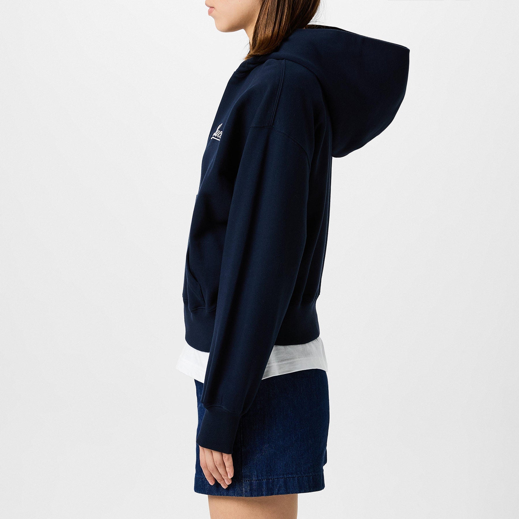 Women's Logo Cotton Hooded Sweatshirt