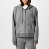 Women's Plain Wool Zip Up Jacket