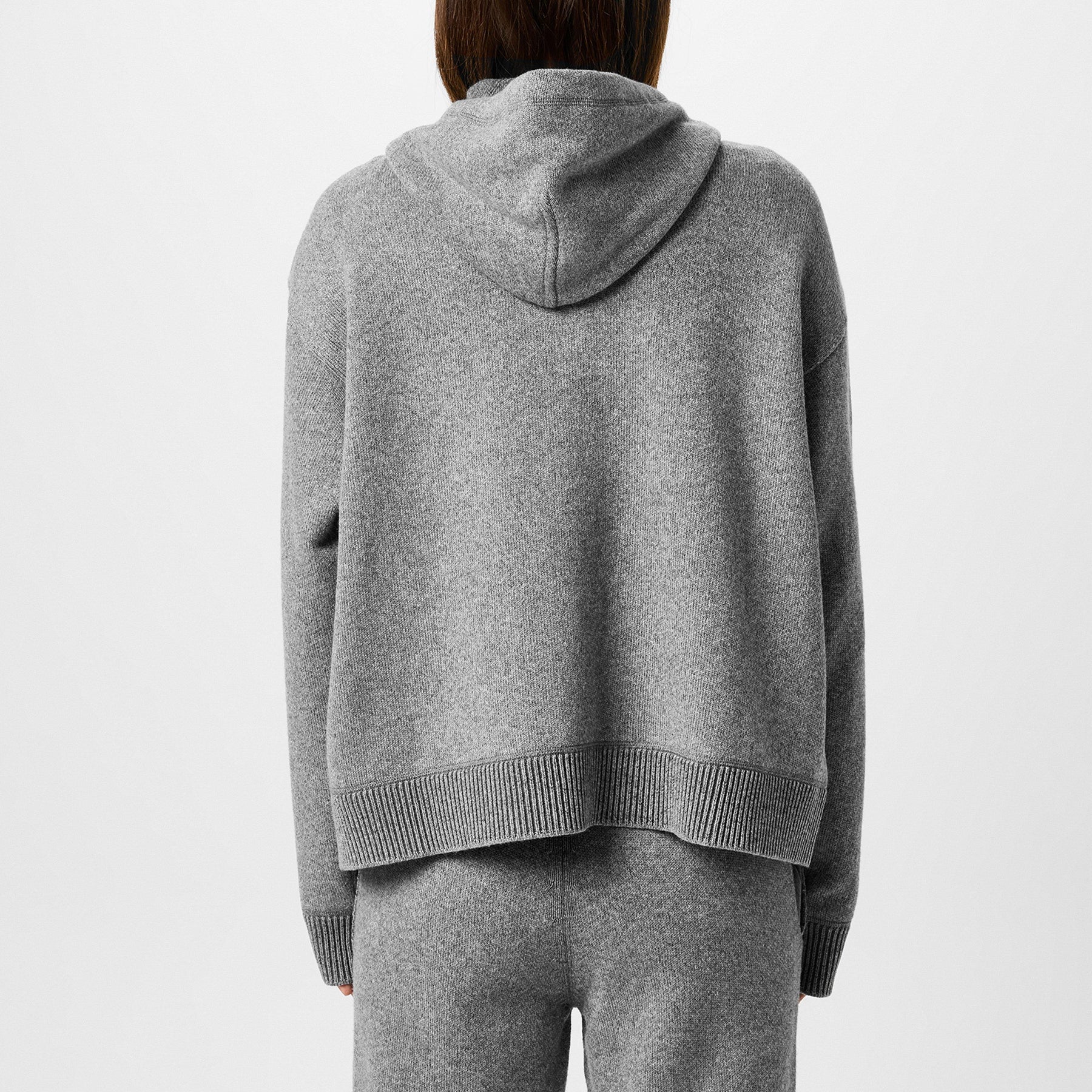Women's Plain Wool Zip Up Jacket