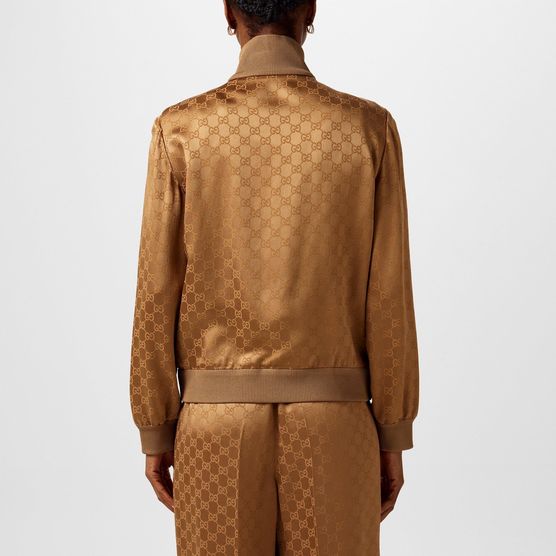 Women's GG Jacquard Viscose Zip Jacket