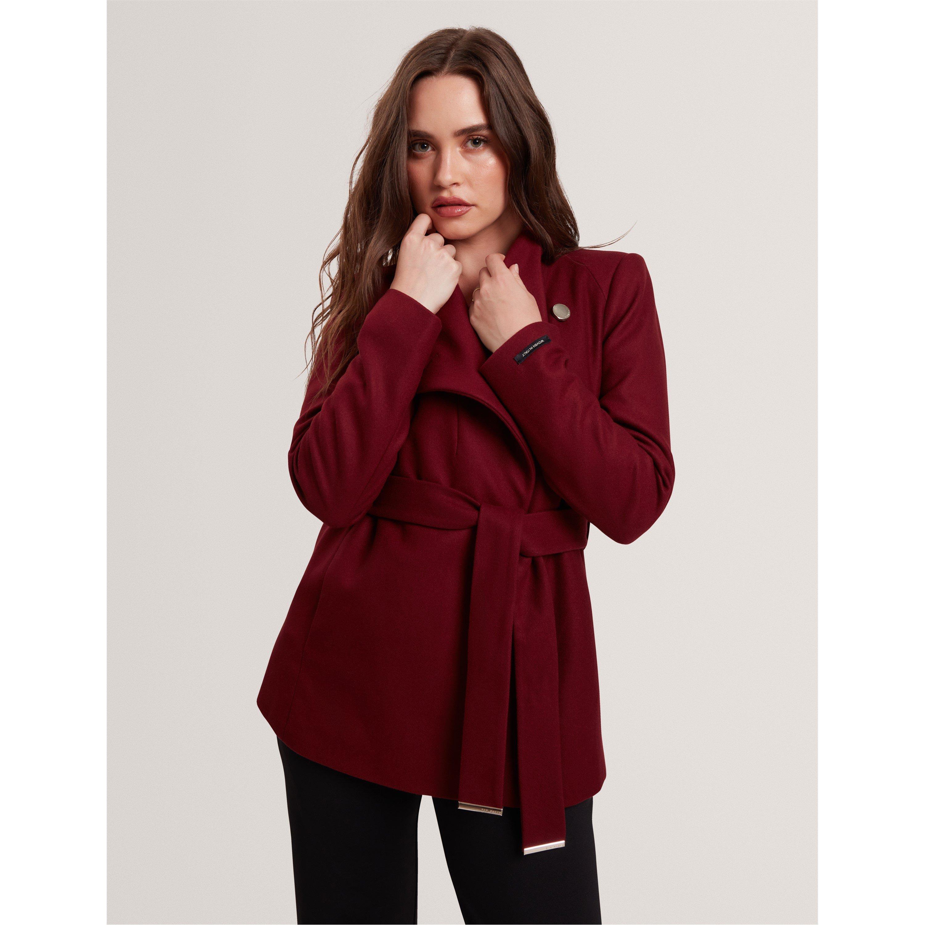 Wool Short Belted Overcoat