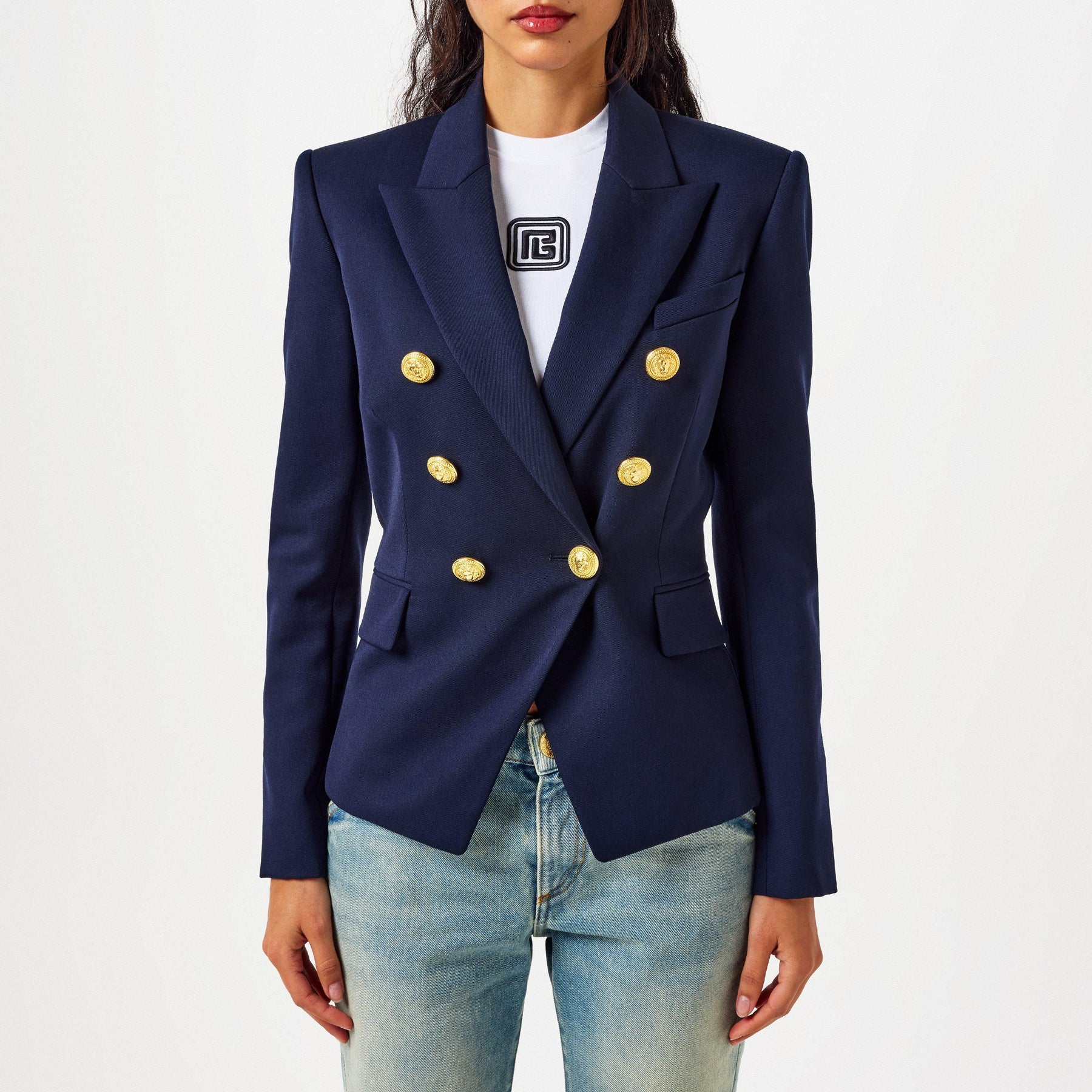 Women's Wool Double Breasted Blazer