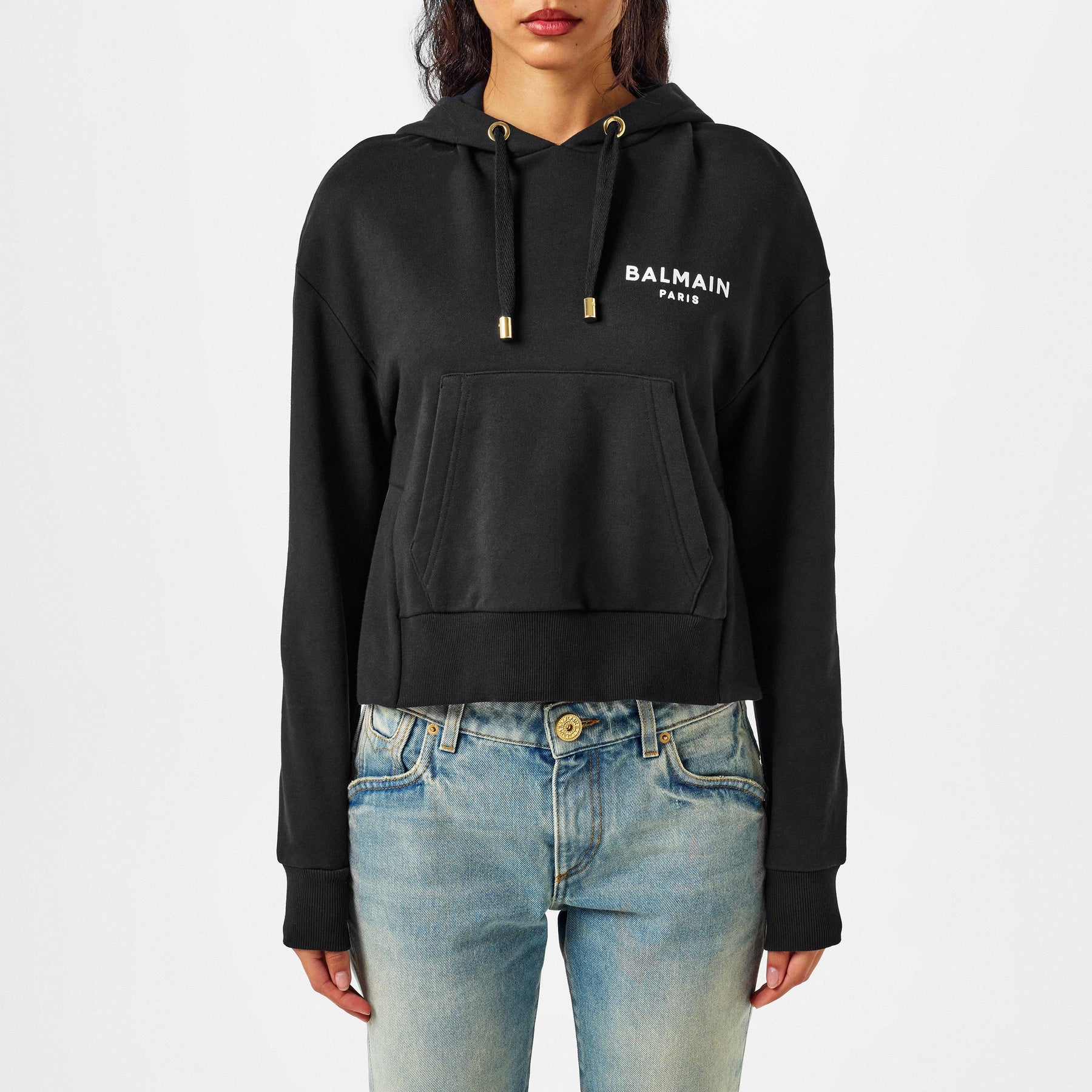 Women's Logo Cotton Drawstring Hoodie