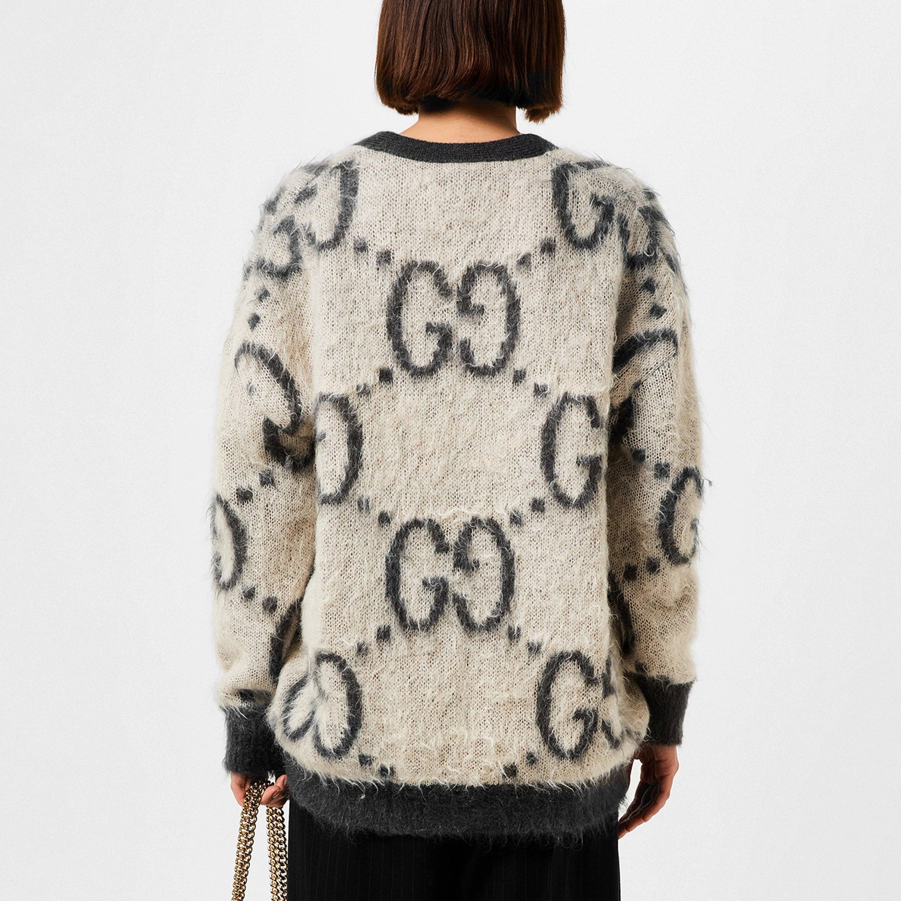 Mohair Reversible Cardigan