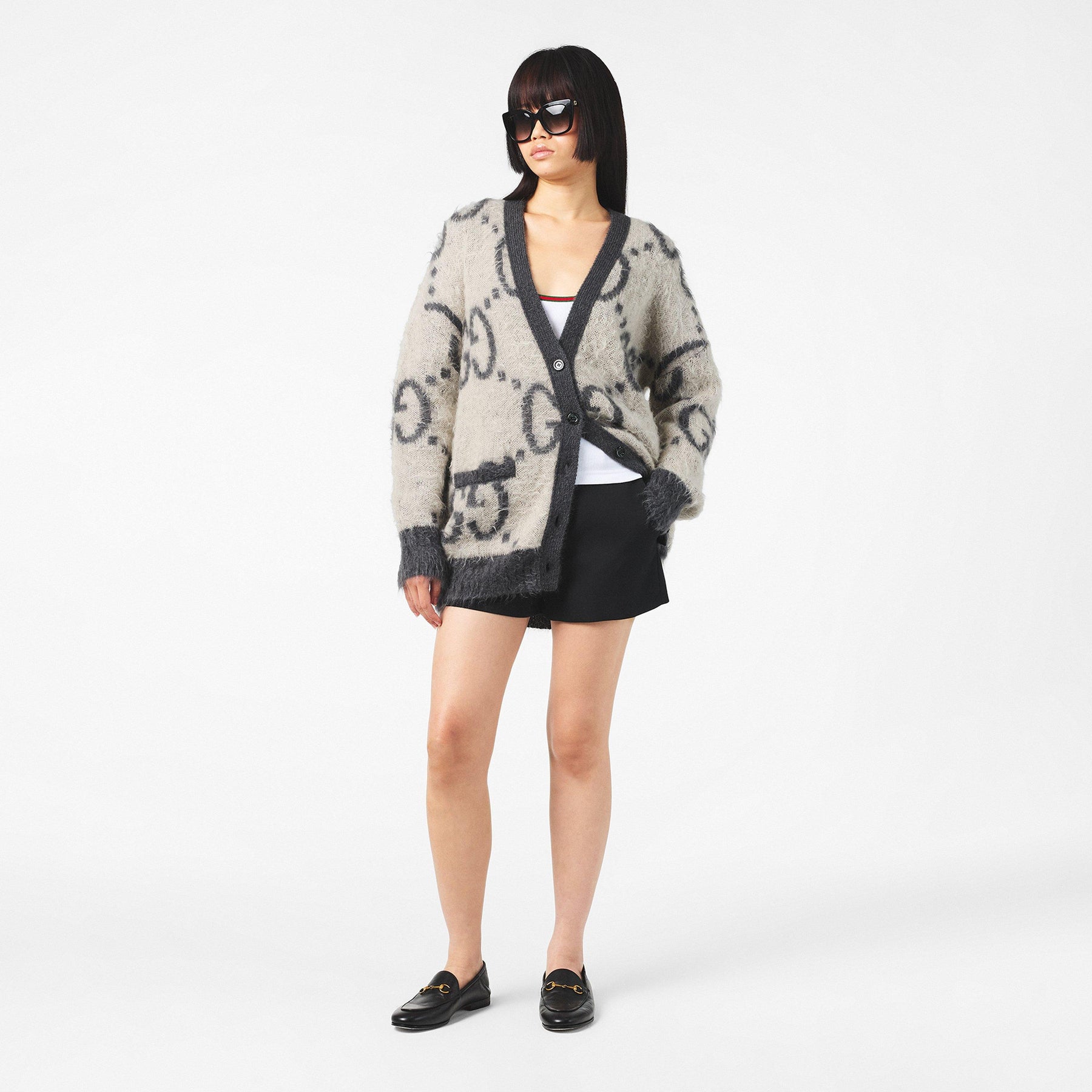 Mohair Reversible Cardigan