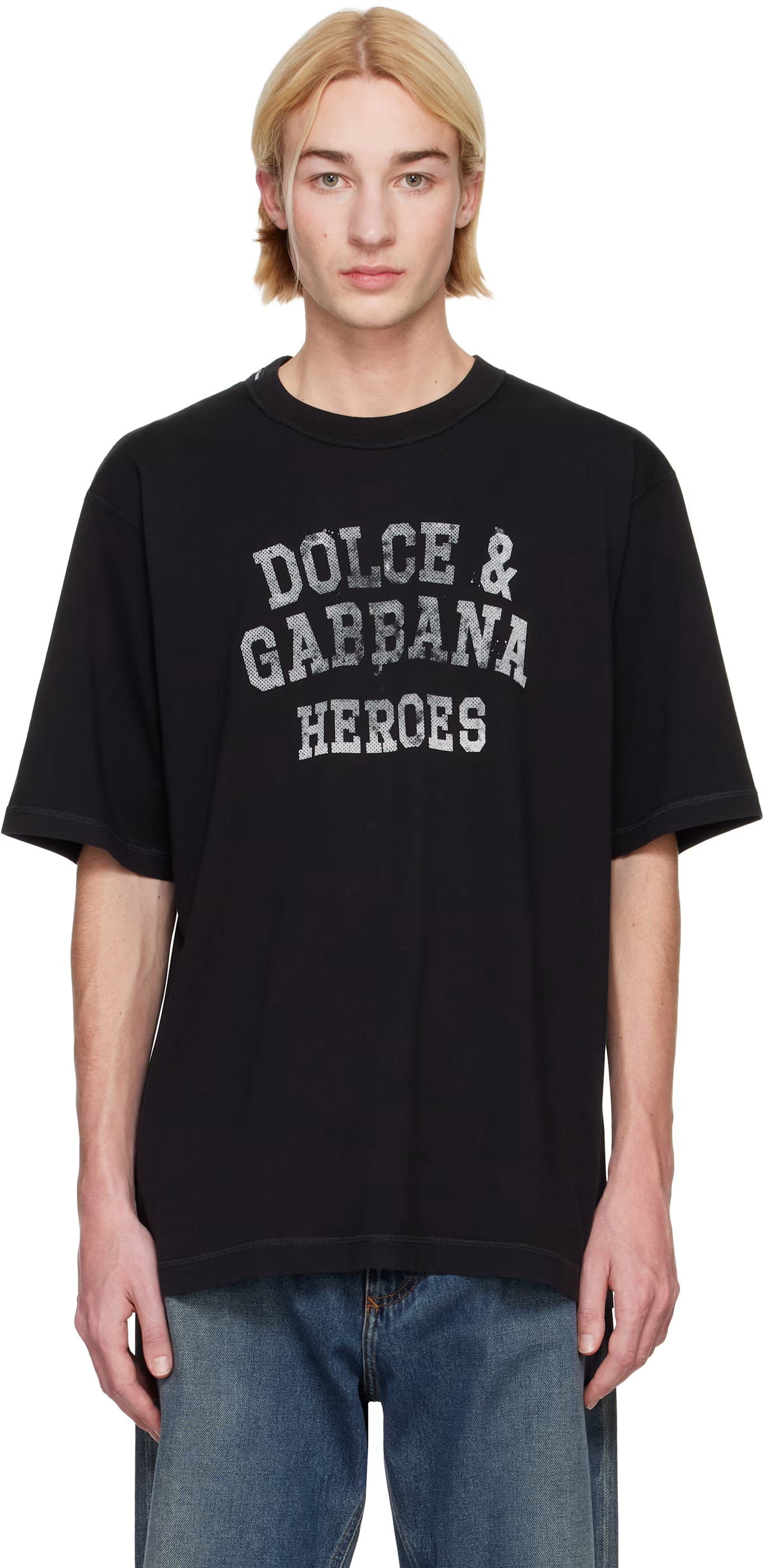 Dolce&Gabbana Black Printed T-shirt