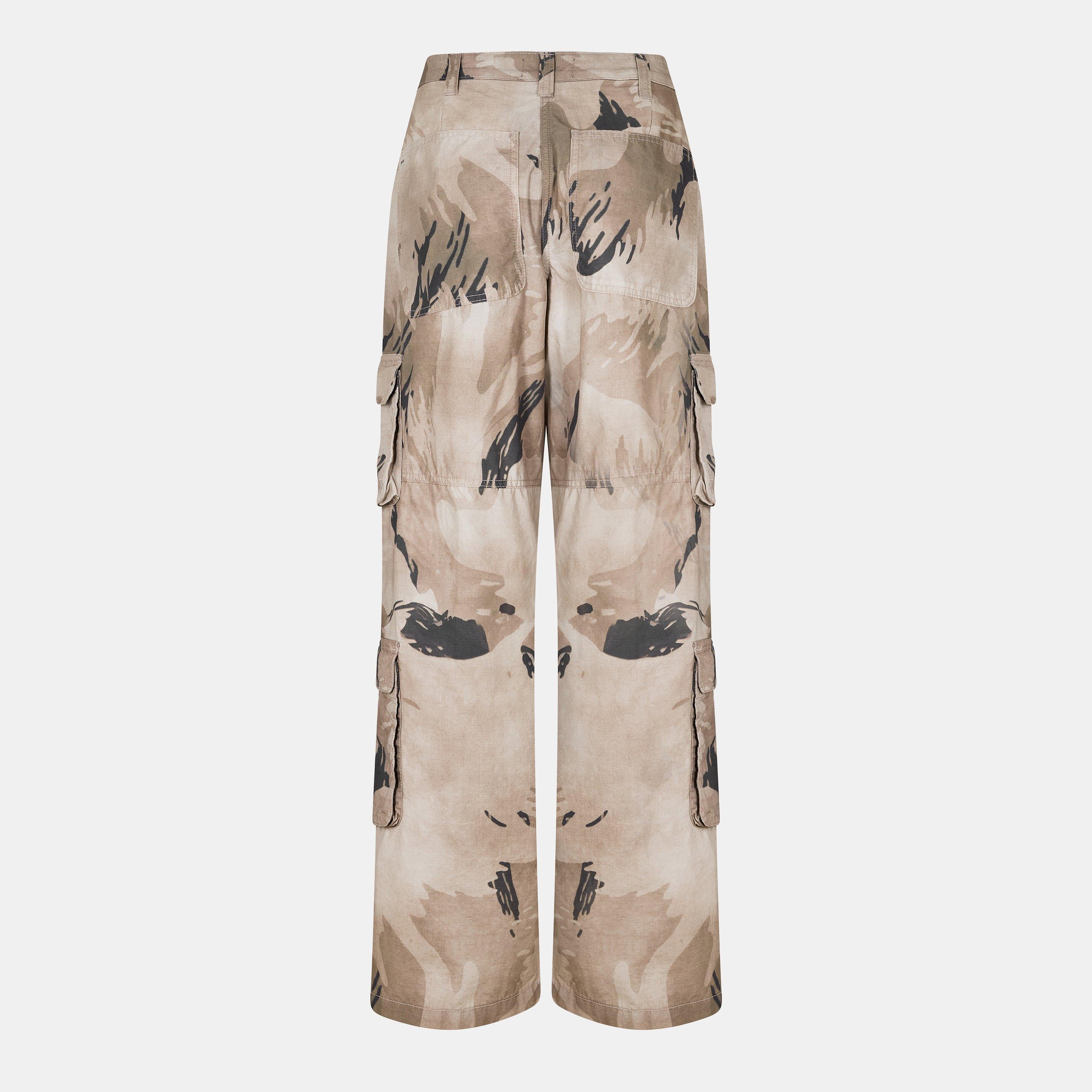 Camo Relaxed Fit Cargo Trousers
