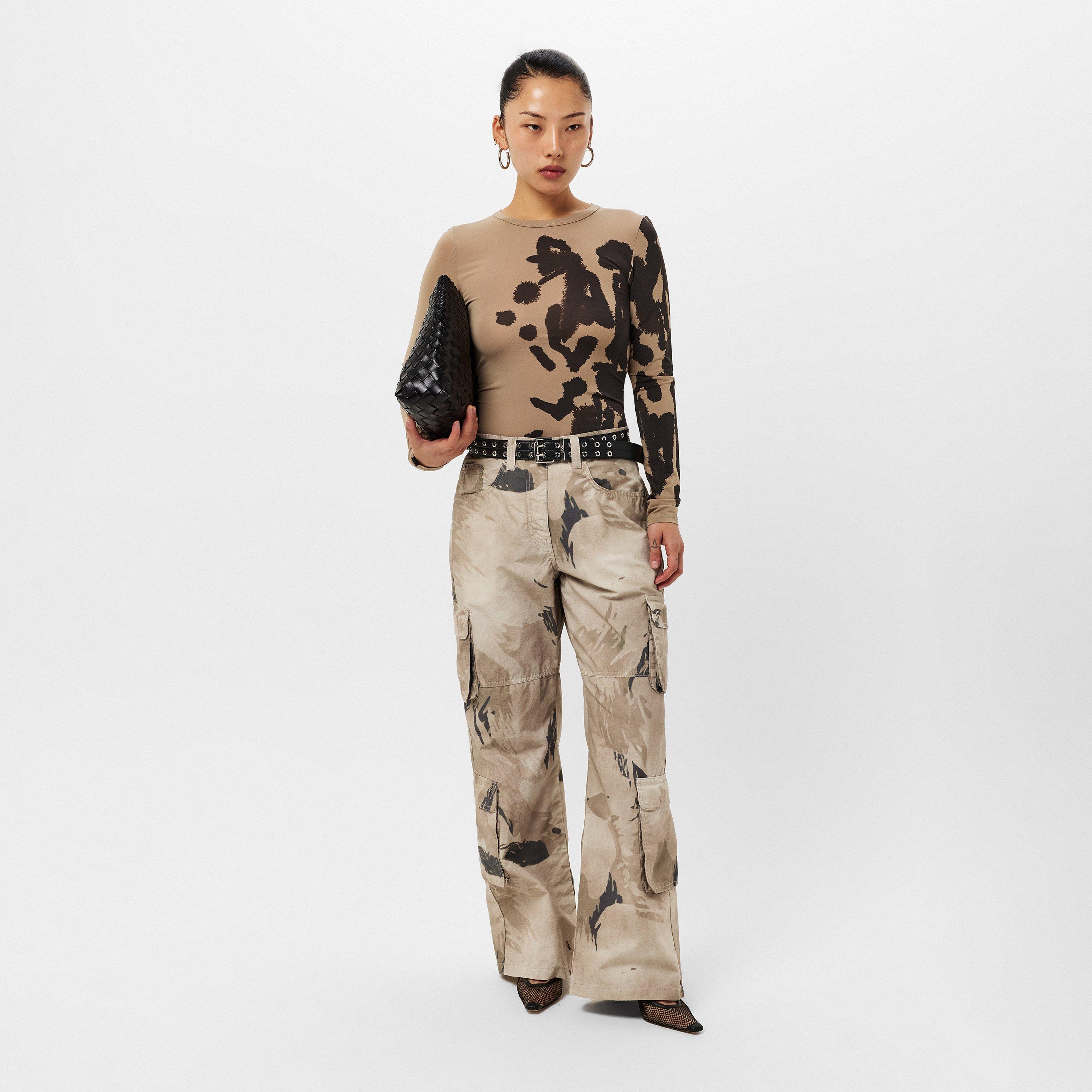 Camo Relaxed Fit Cargo Trousers