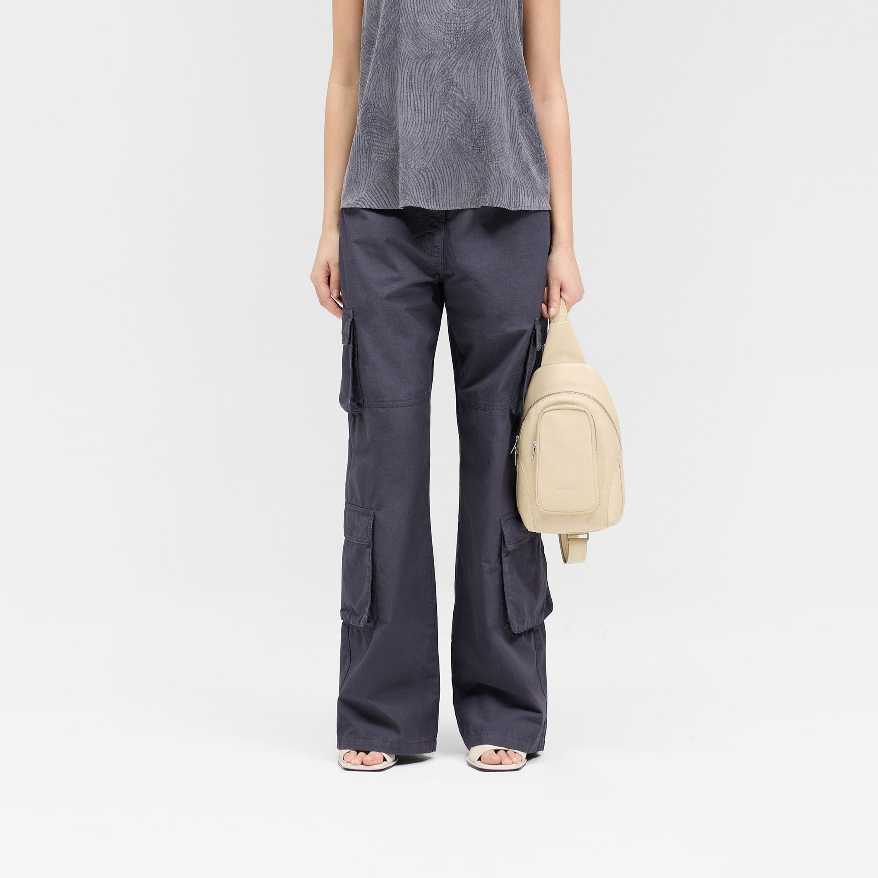 Fender Wide Leg Cotton Cargo Trousers