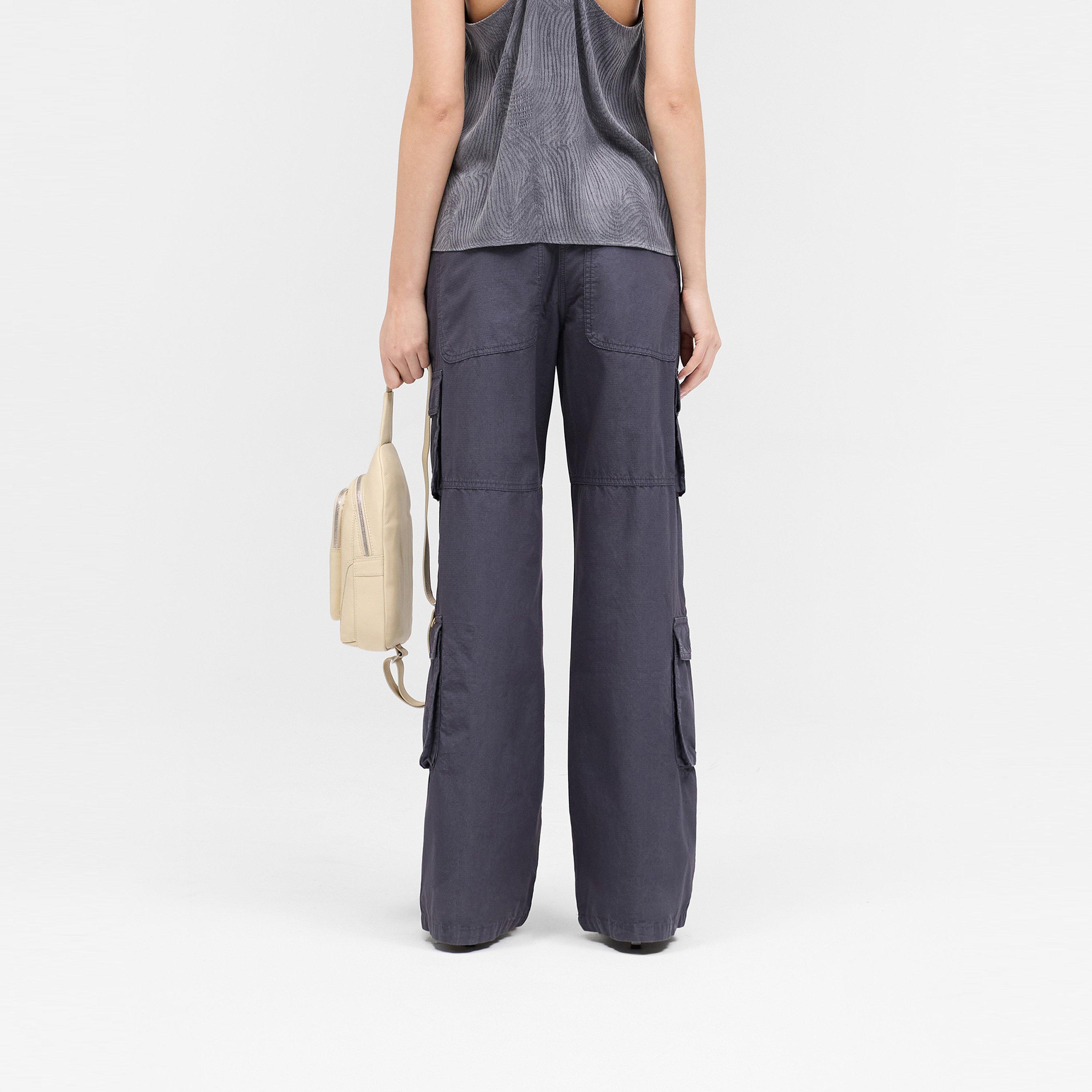 Fender Wide Leg Cotton Cargo Trousers