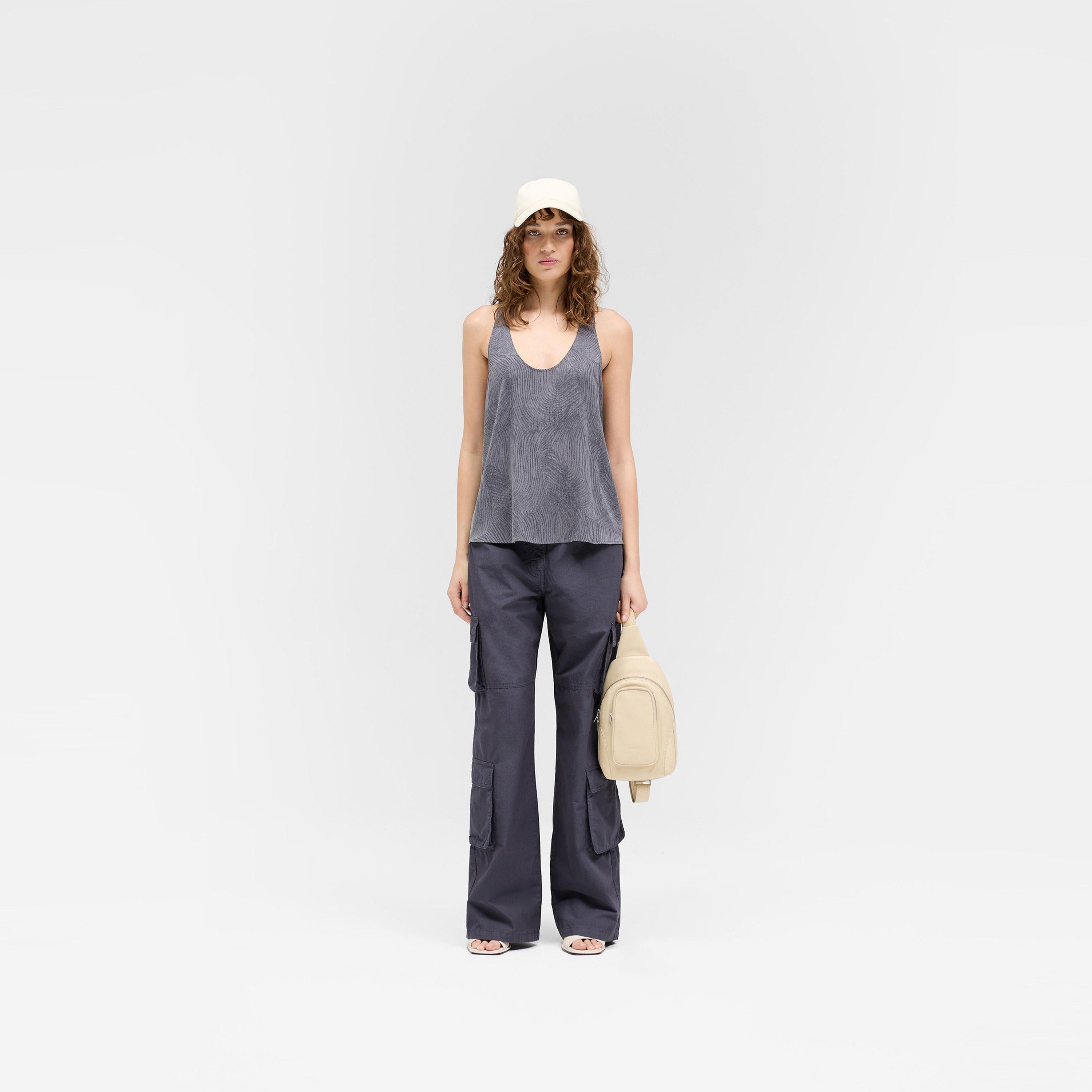 Fender Wide Leg Cotton Cargo Trousers