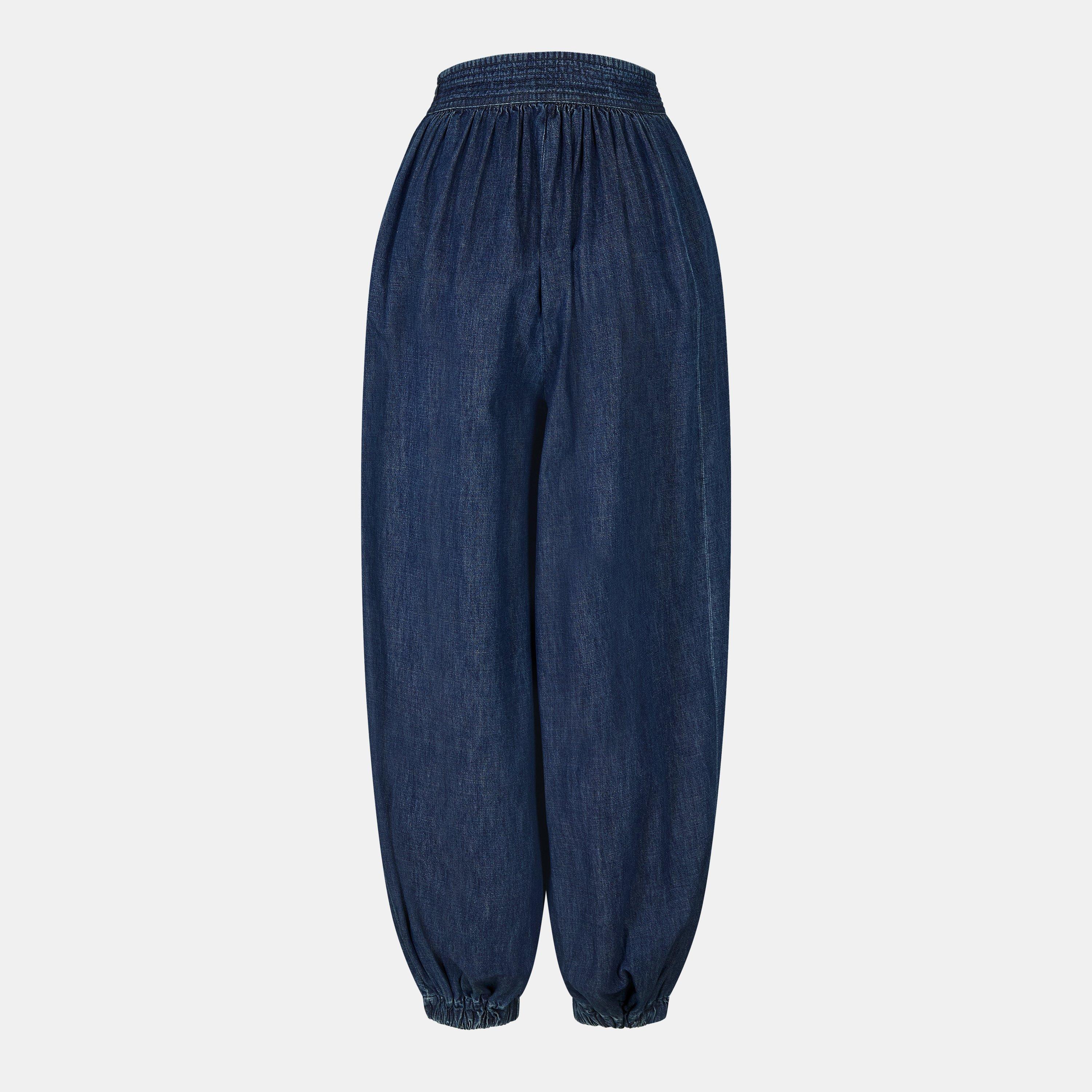 Val Denim Relaxed Fit Harem Trousers