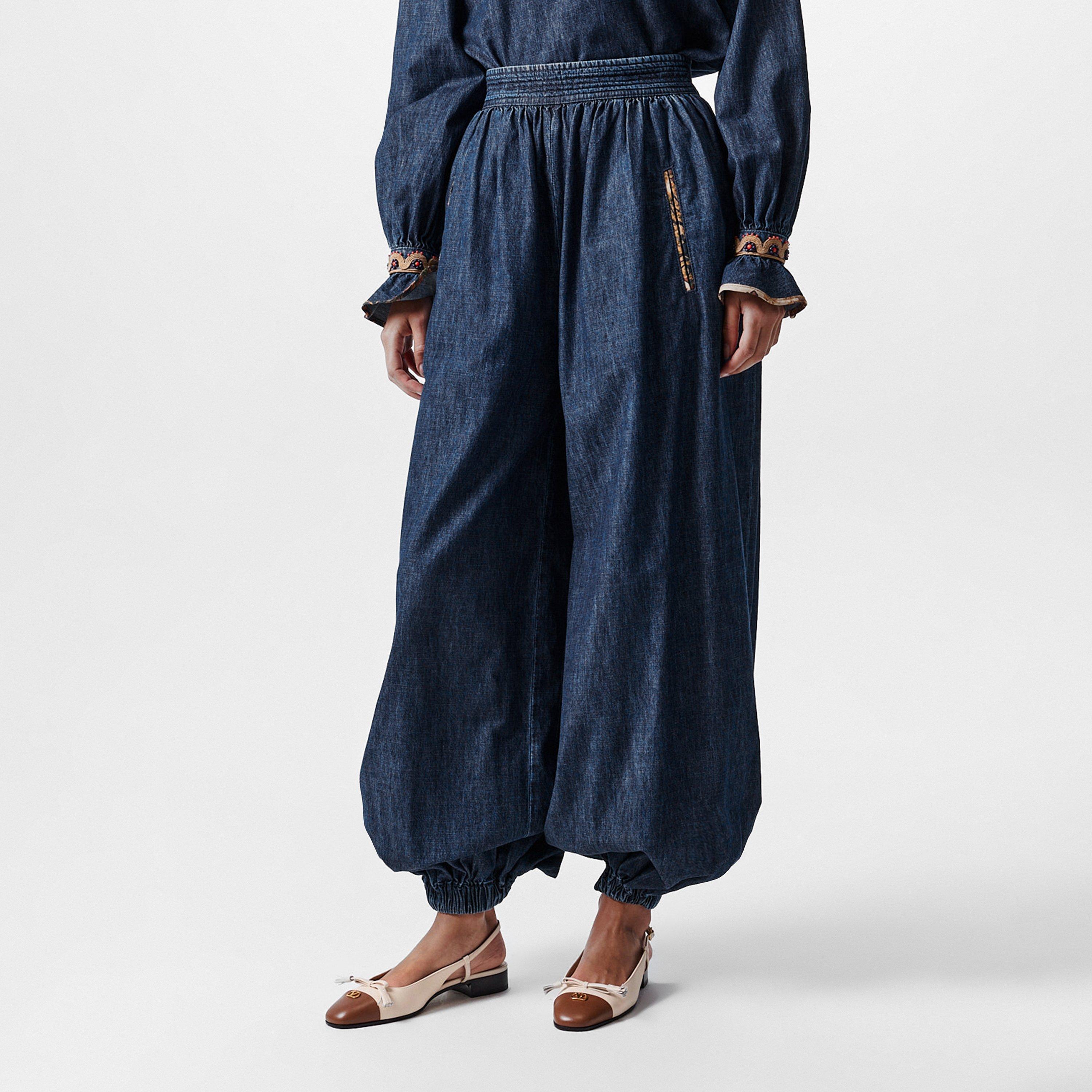 Val Denim Relaxed Fit Harem Trousers