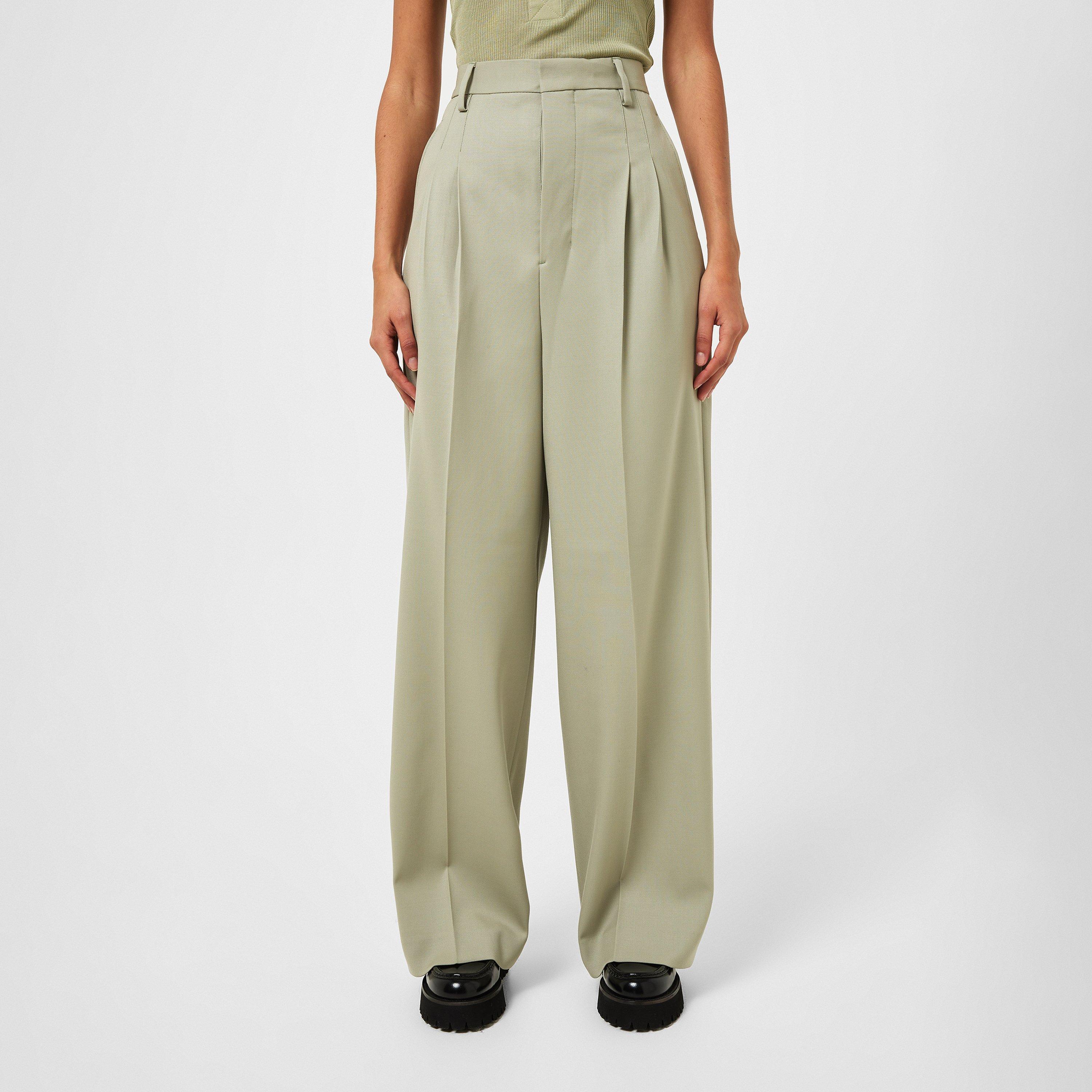 High Waisted Large Tailored Trousers