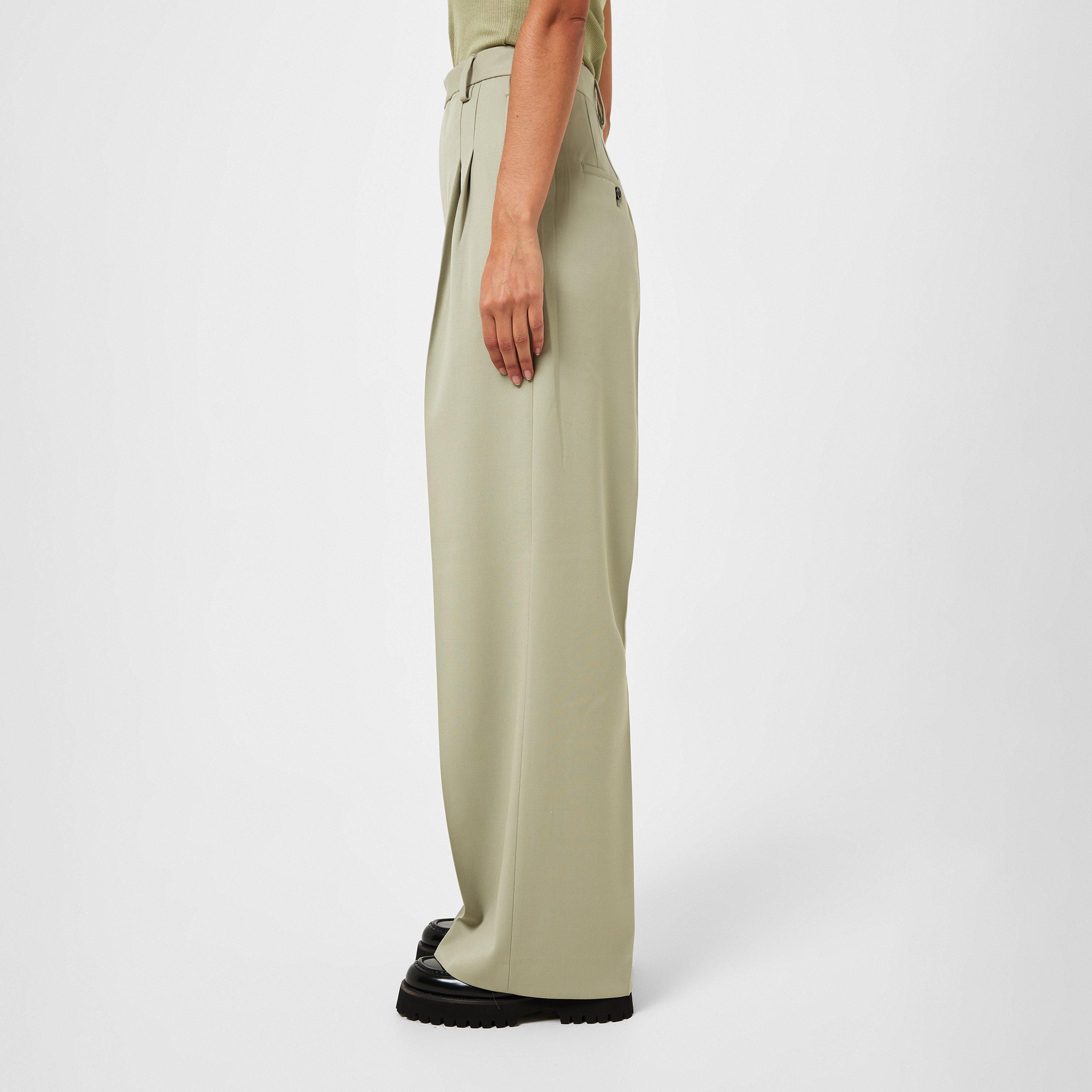 High Waisted Large Tailored Trousers