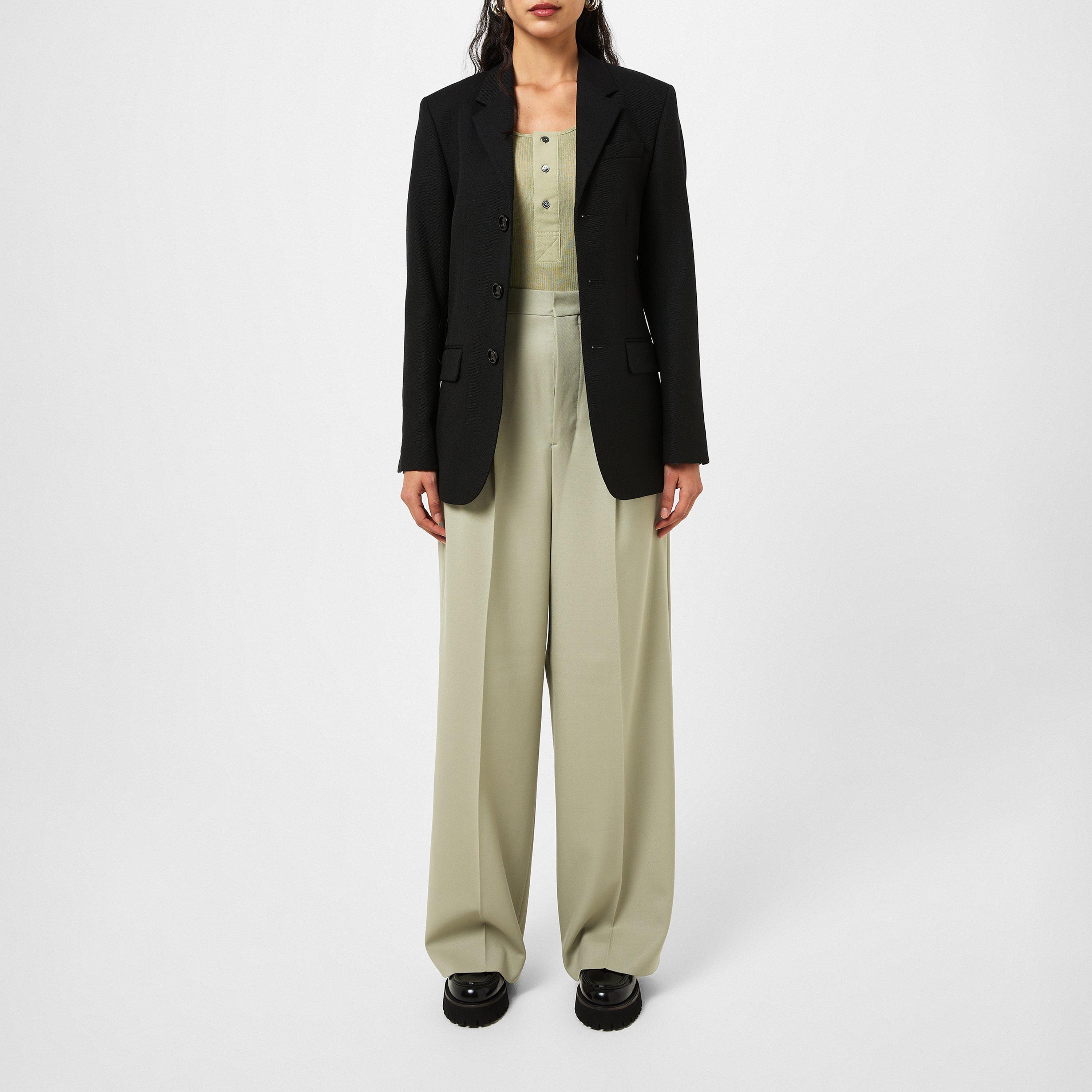 High Waisted Large Tailored Trousers
