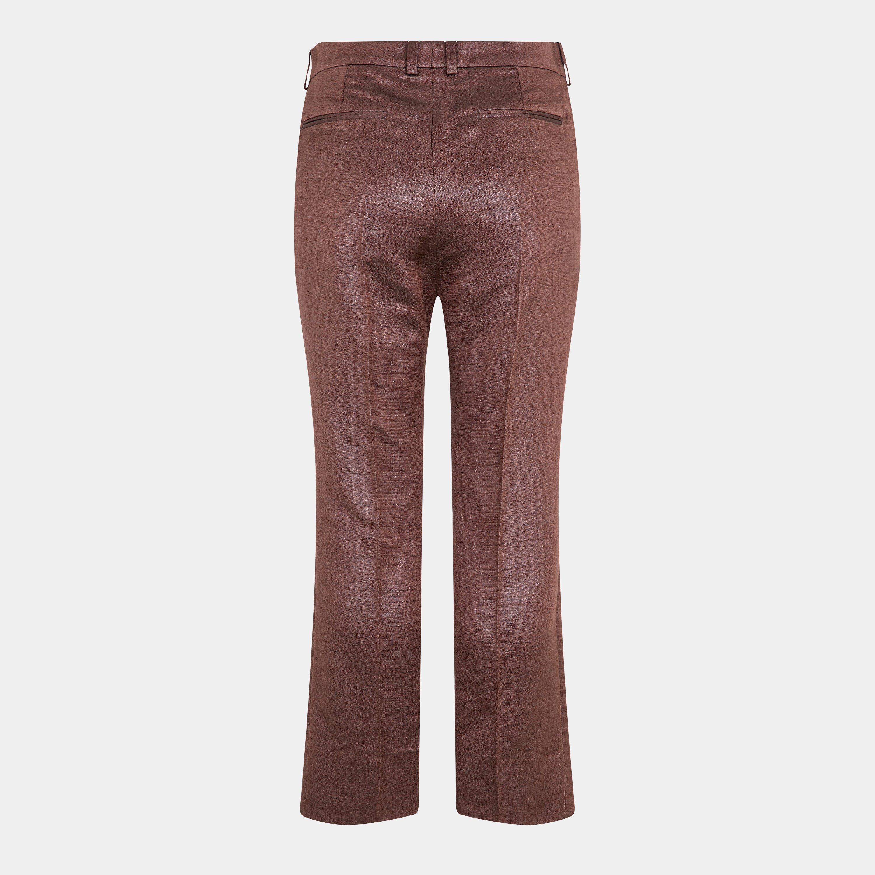 Straight Leg Elasticated Waistband Knitted Trousers