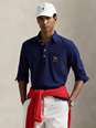 Polo ralph lauren "Classic Fit" Blue Polo with Classic Collar and Embroidered Logo on the Front in Cotton Mesh Man
