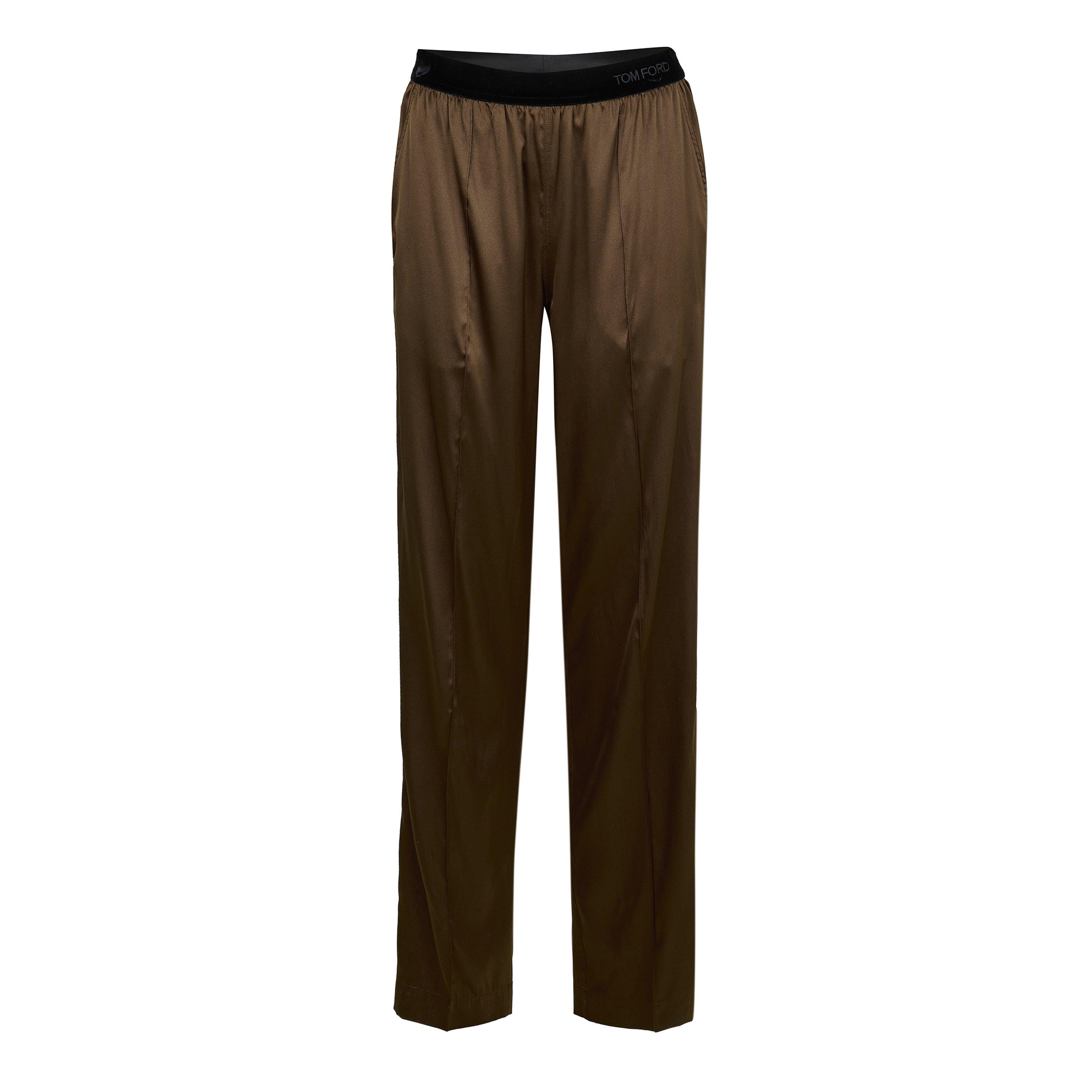 Silk Wide Leg Trousers
