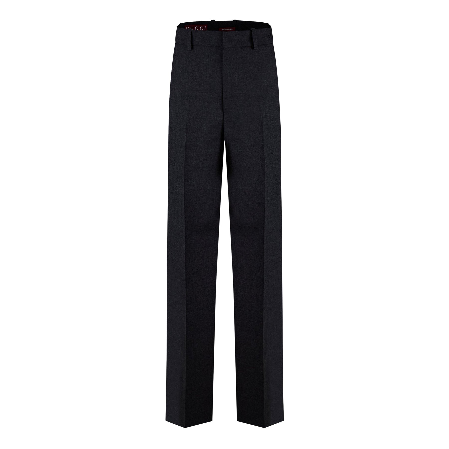 Women's Plain Wool Wide Leg Trousers