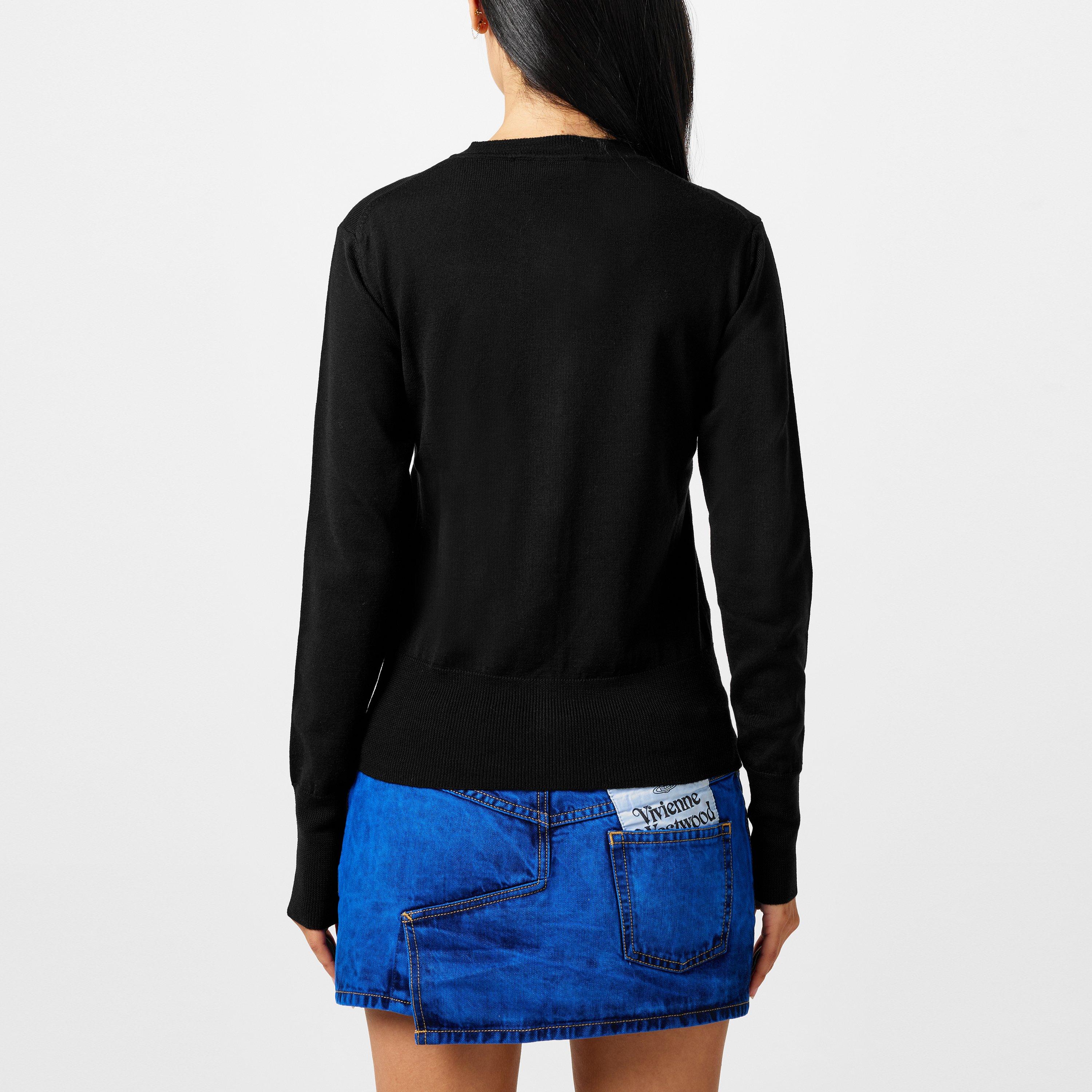 Plain Wool Knit Cardigan