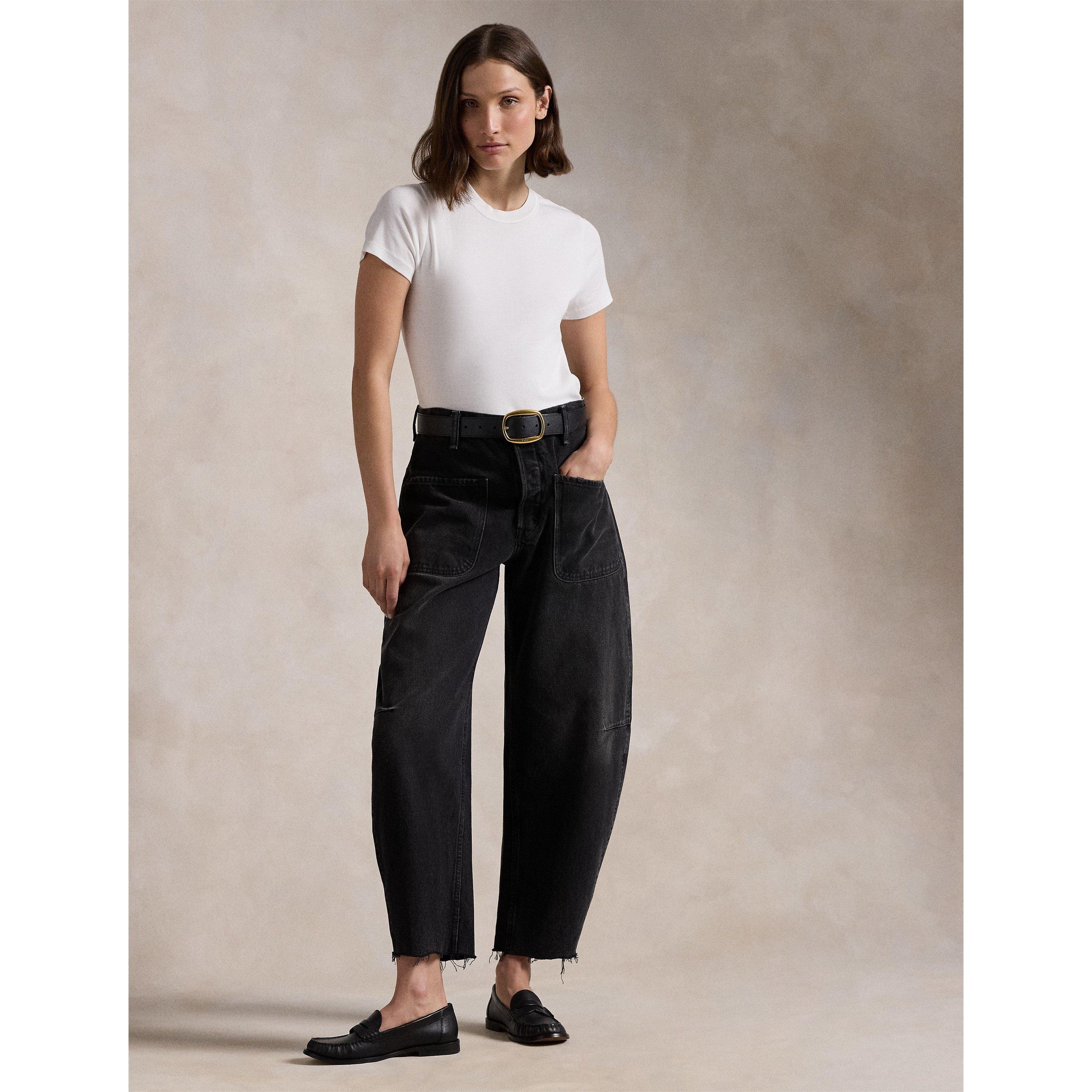 Curved Tapered Jeans