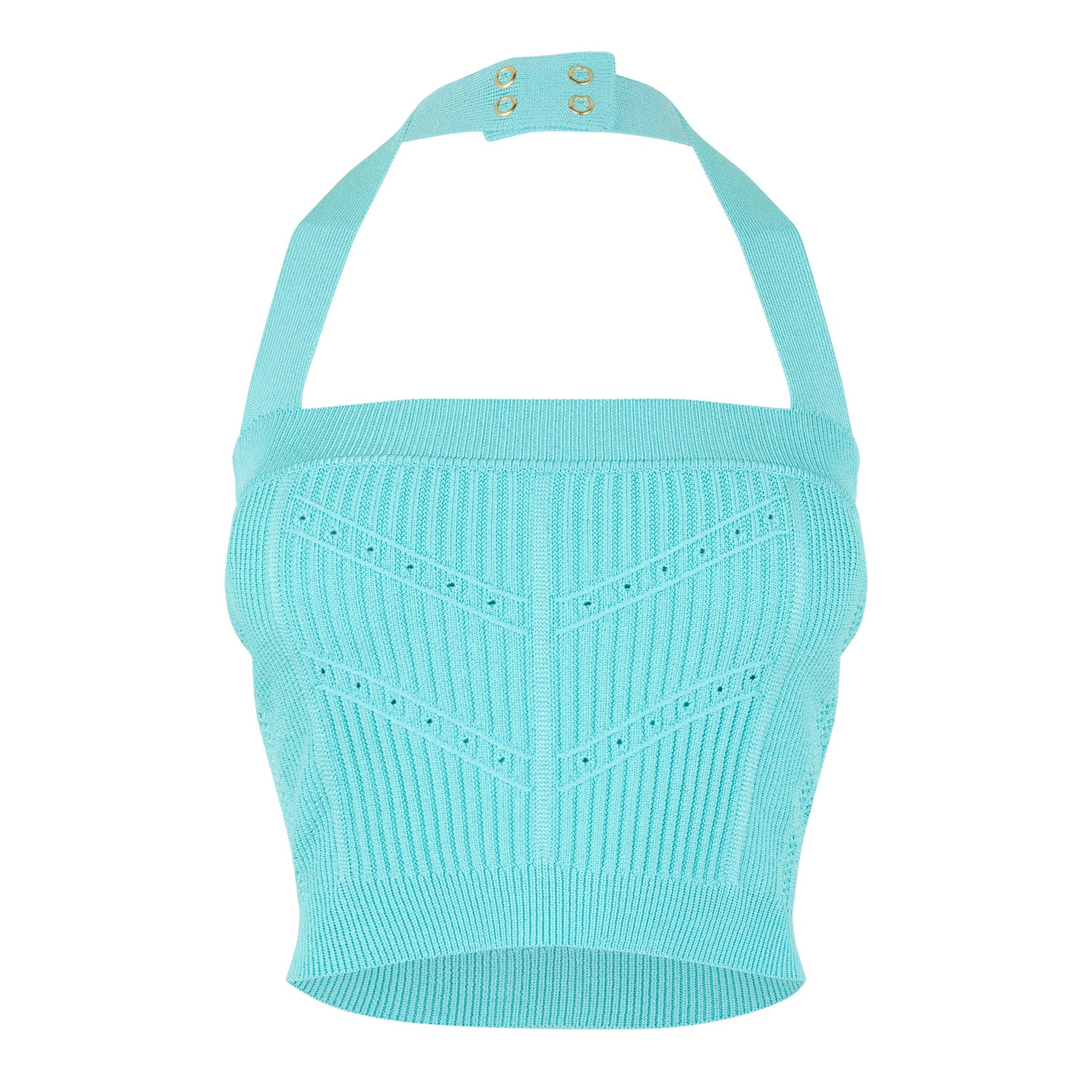 Halterneck Knitted Top