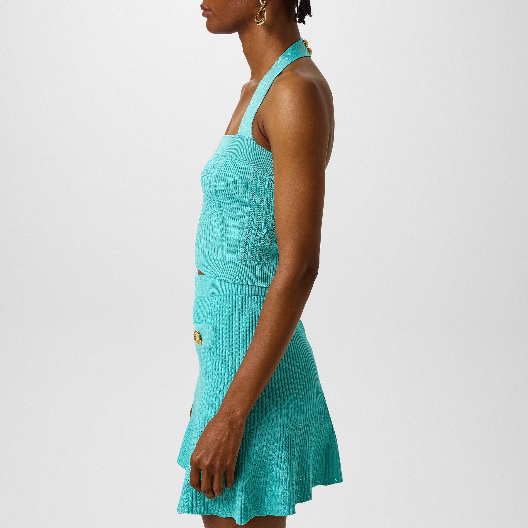 Halterneck Knitted Top