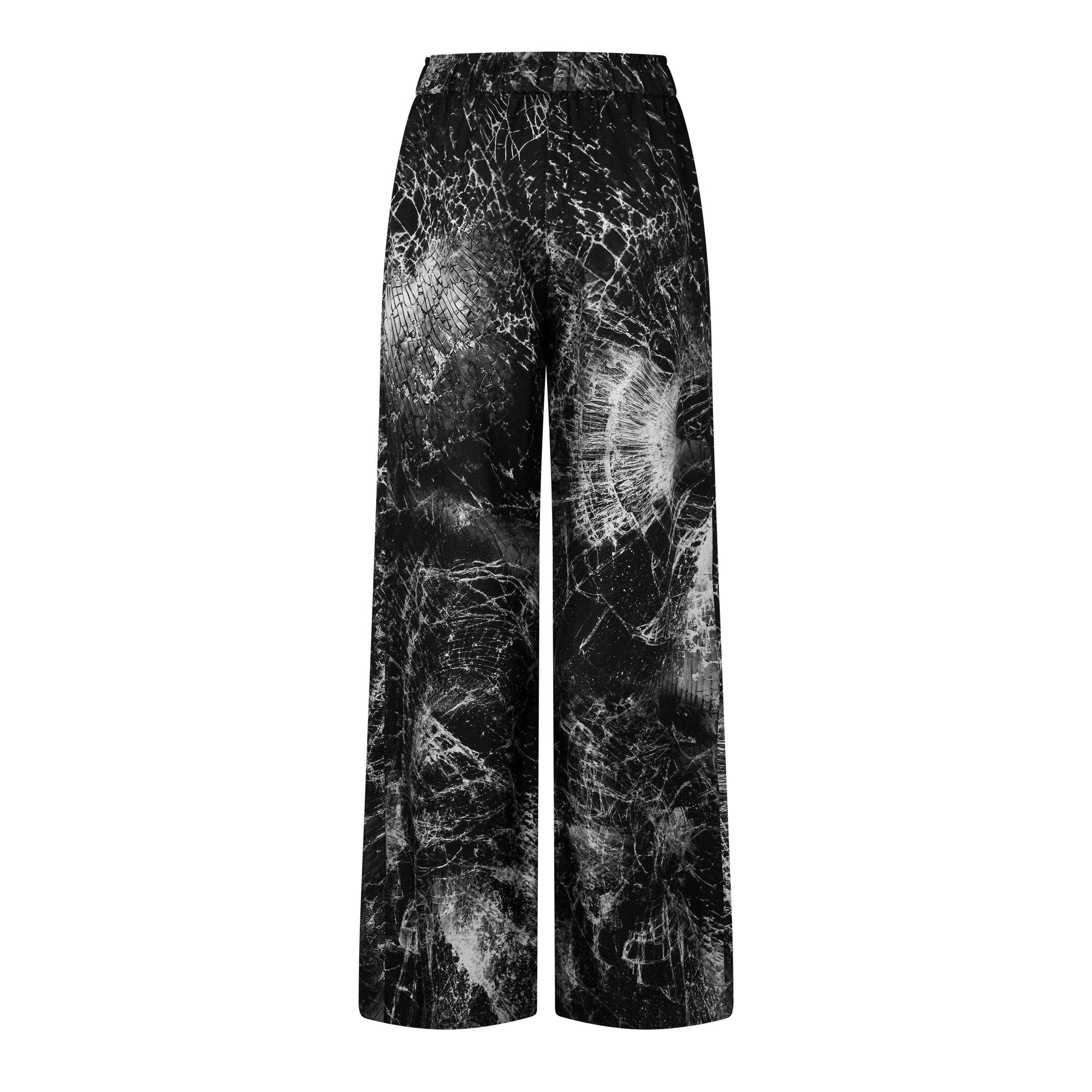 Smashed Screen Silk Trousers