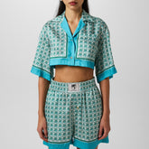 Diamond Cropped Shirt