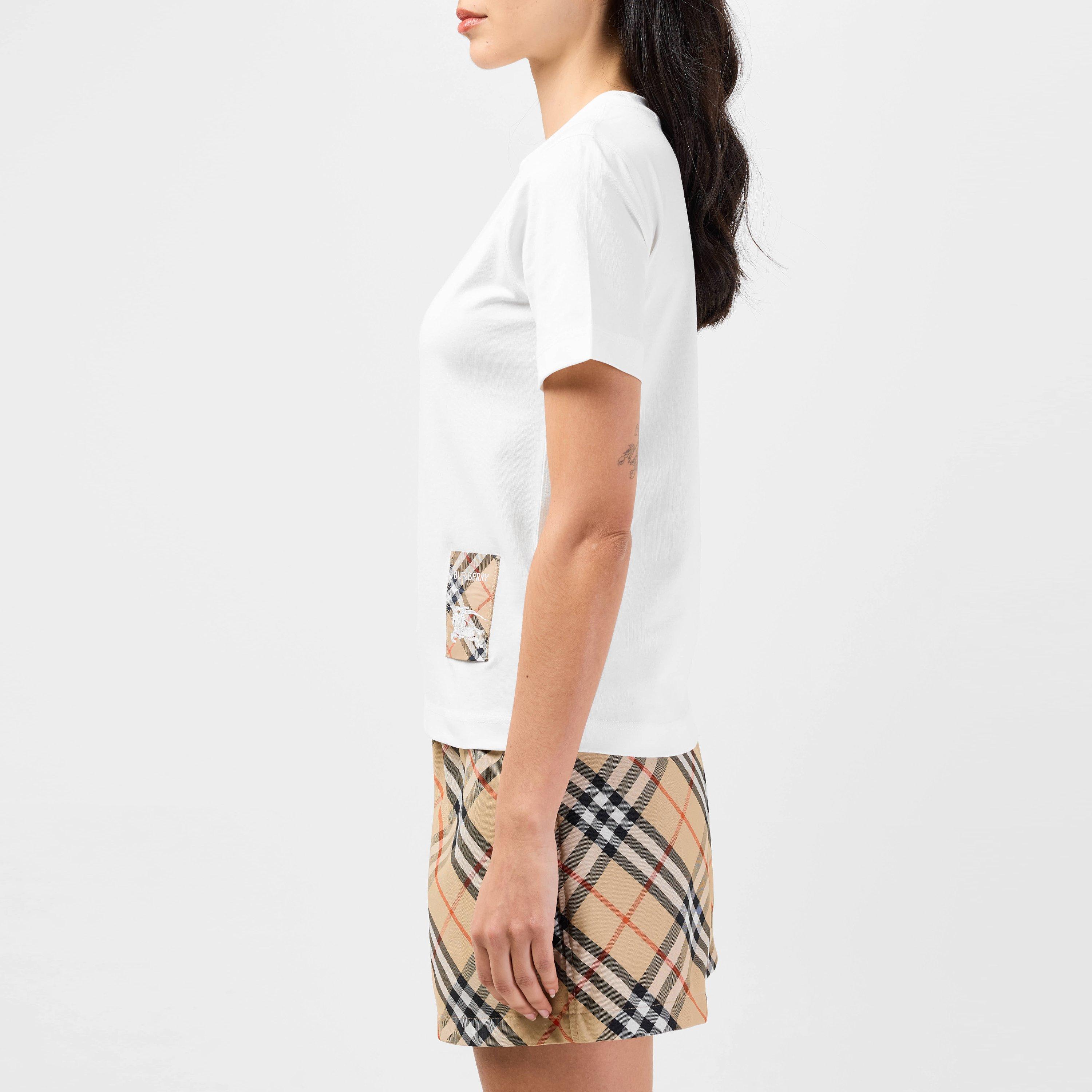 Check Label Patch T-Shirt