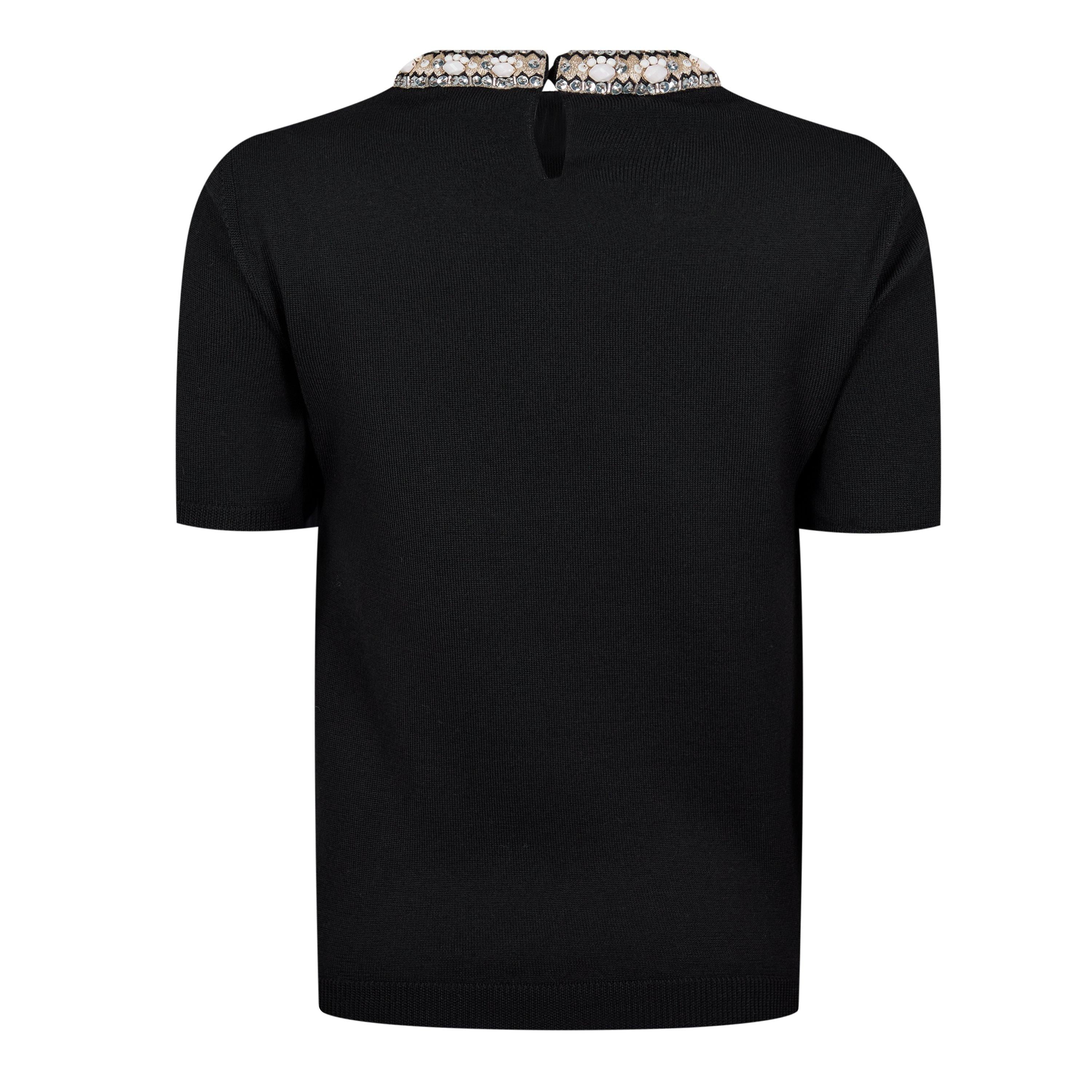 Embellished Knitted Top