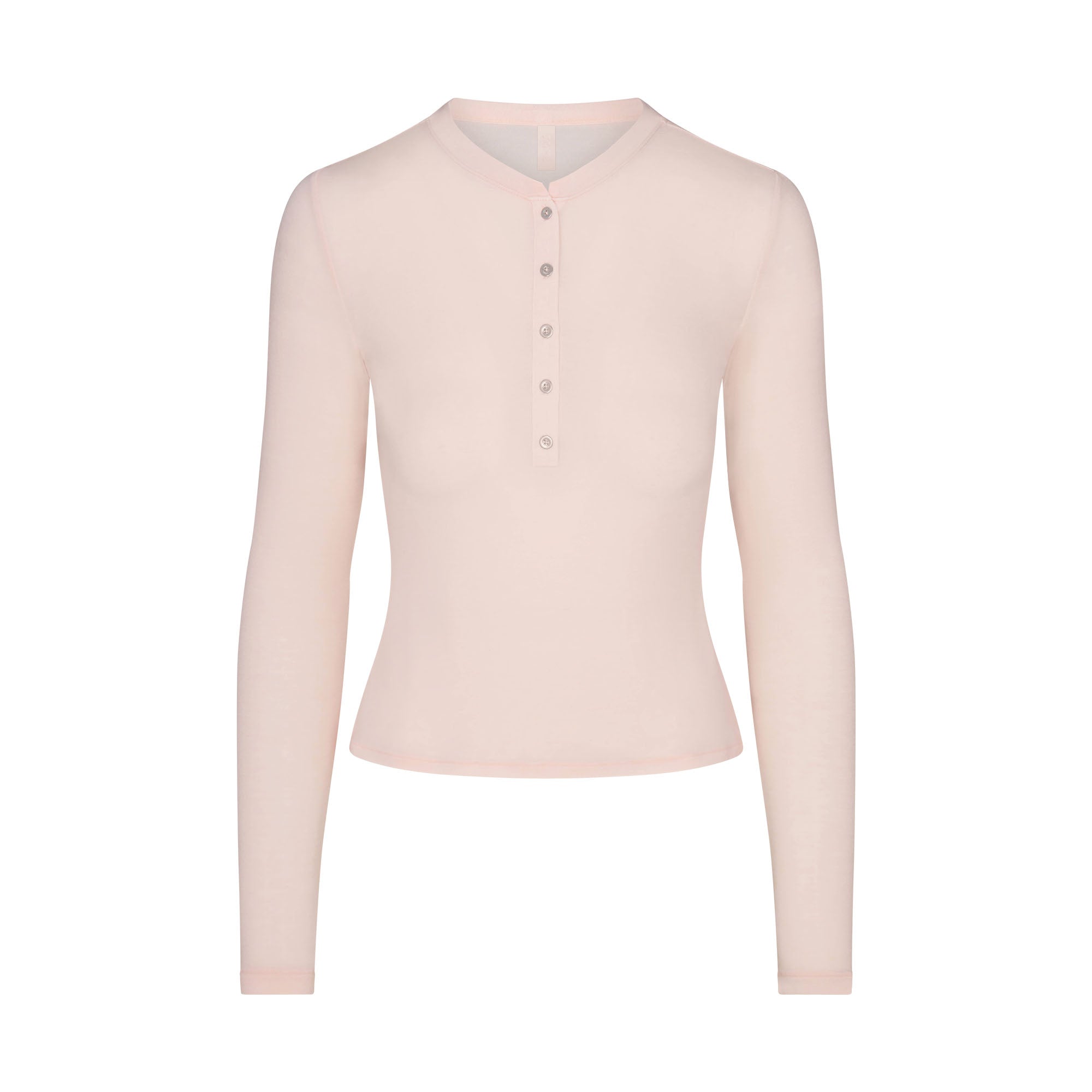 Sheer Modal Crewneck Henley