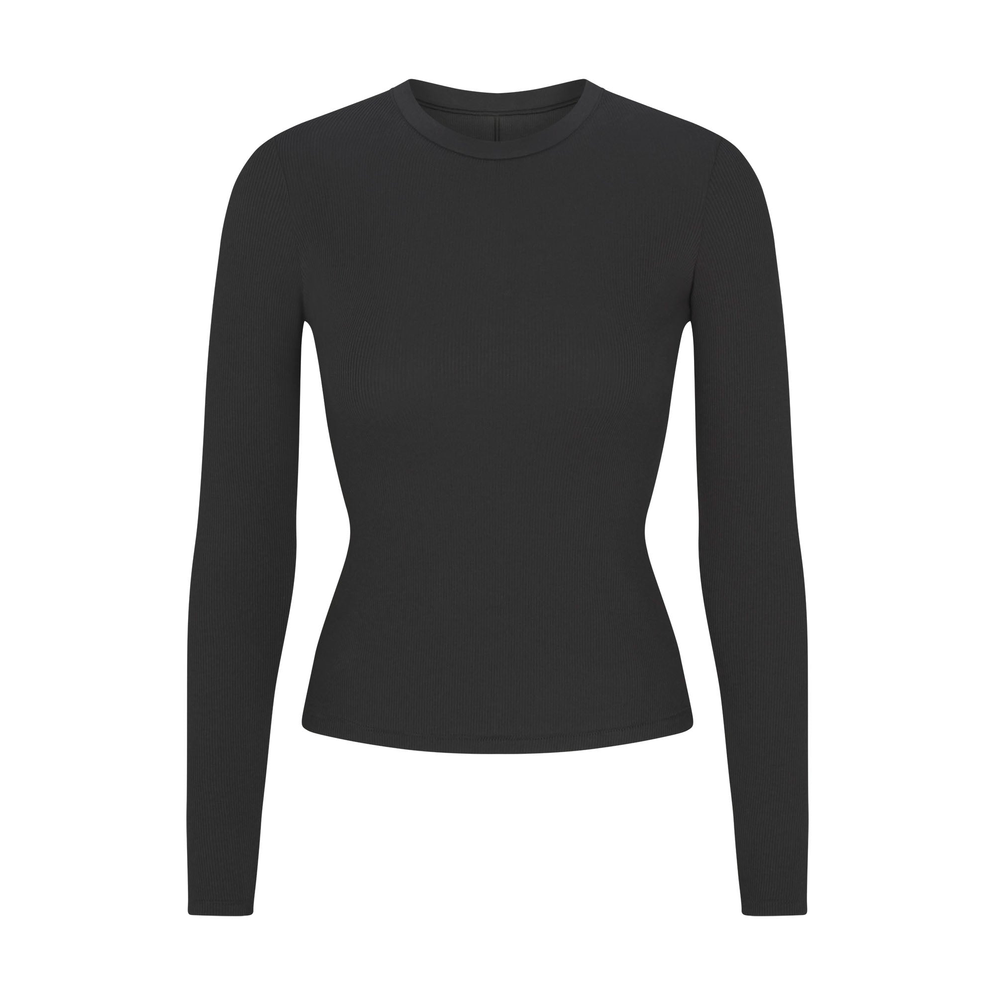 Cotton Rib Long Sleeve T-shirt