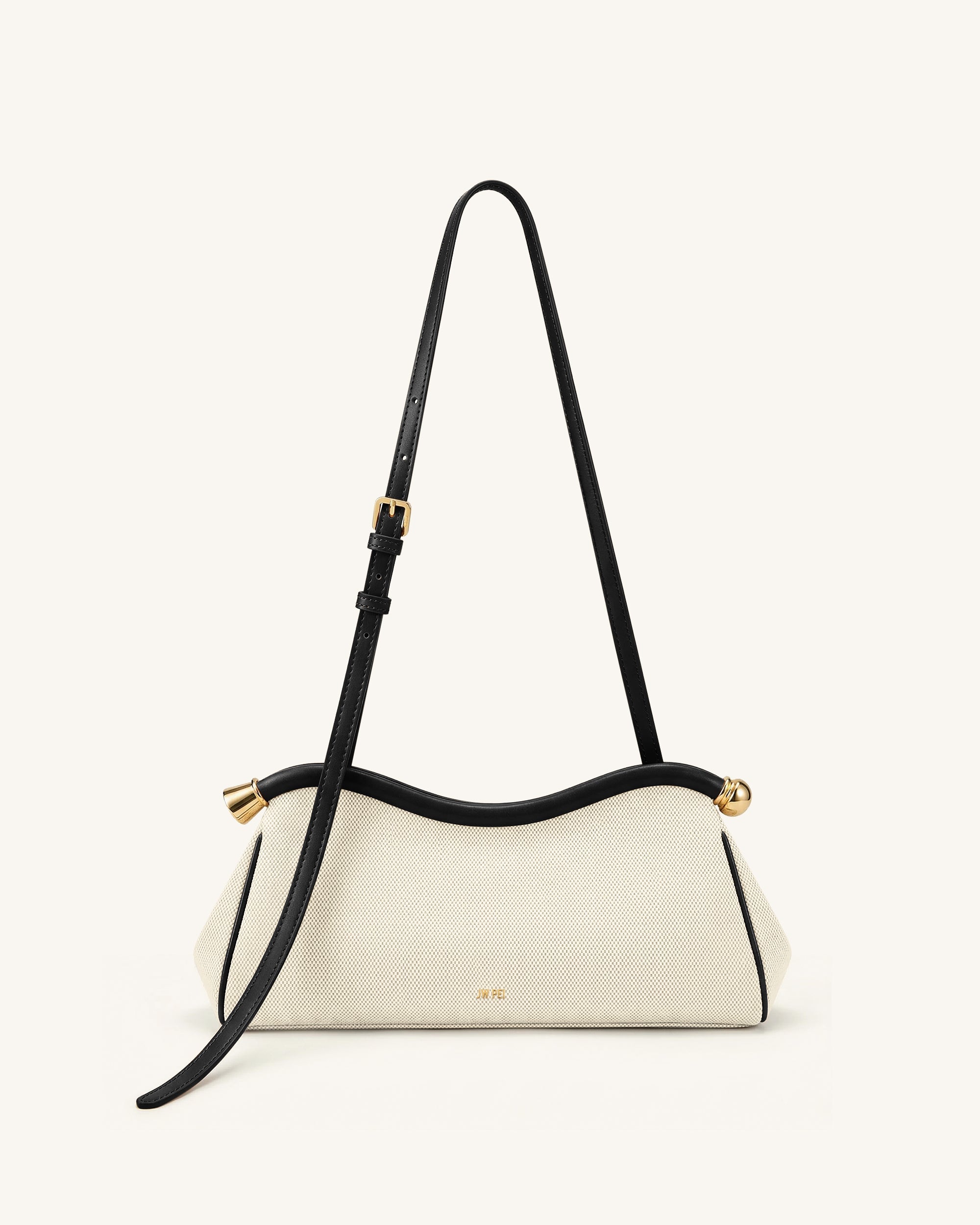 Naomi Curved Shoulder Bag - Blue Denim