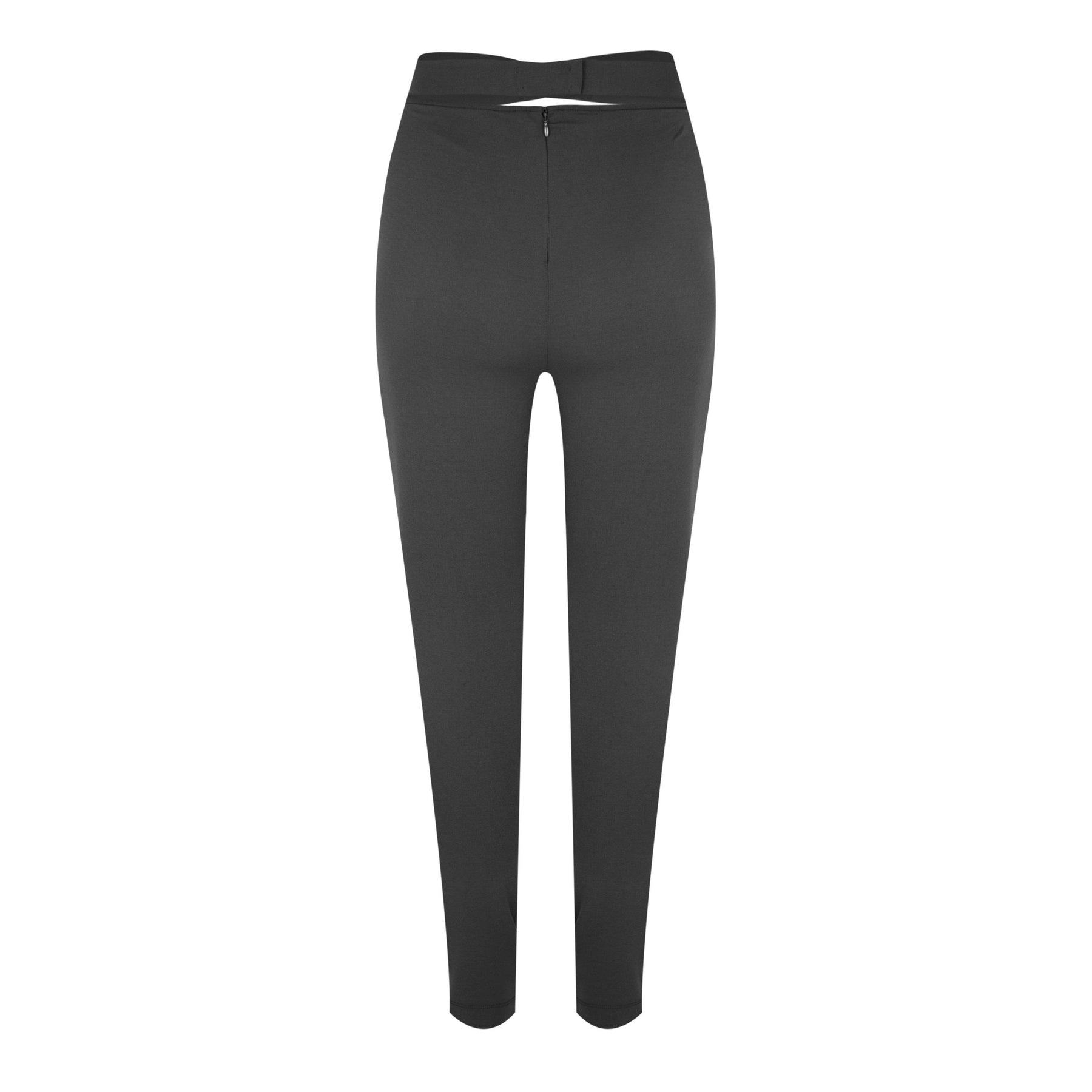 Viscose Pants With Crossover Strap On The Waist