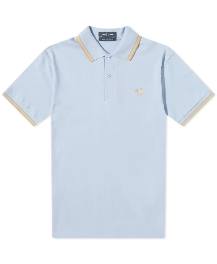 Fred Perry Classic Twin Tipped Polo - Lido Blue