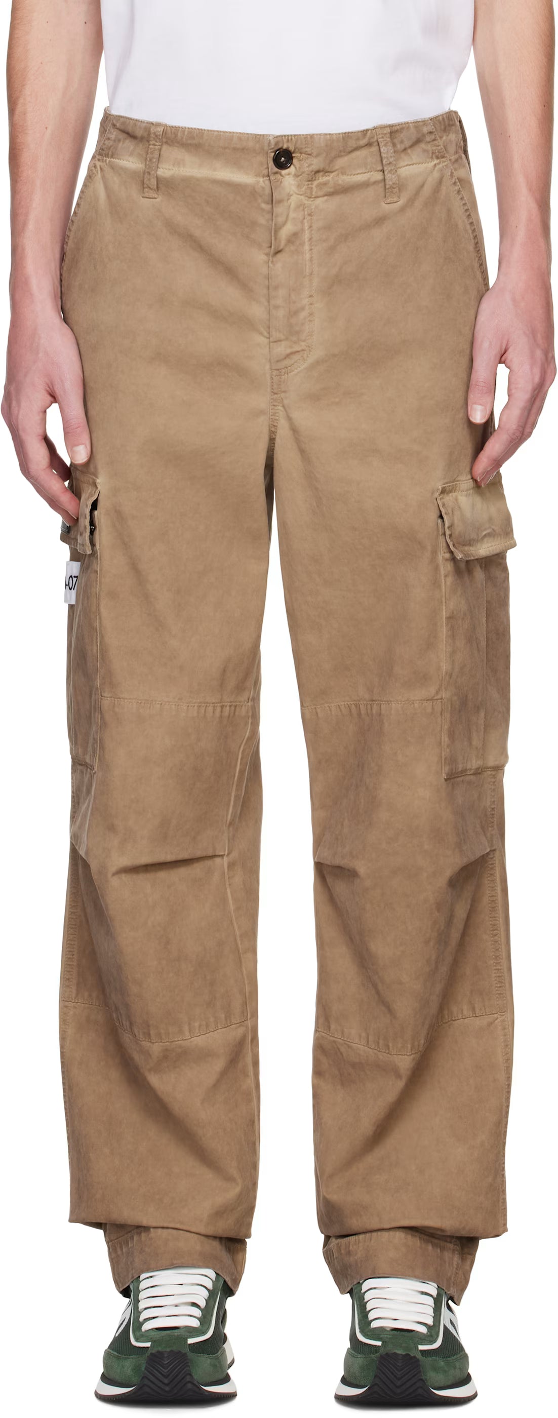 Dolce&Gabbana Beige Cotton Cargo Pants