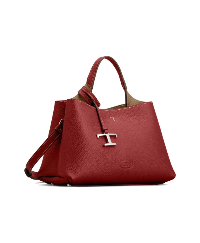 Red Top Handle T-Plaque Bag
